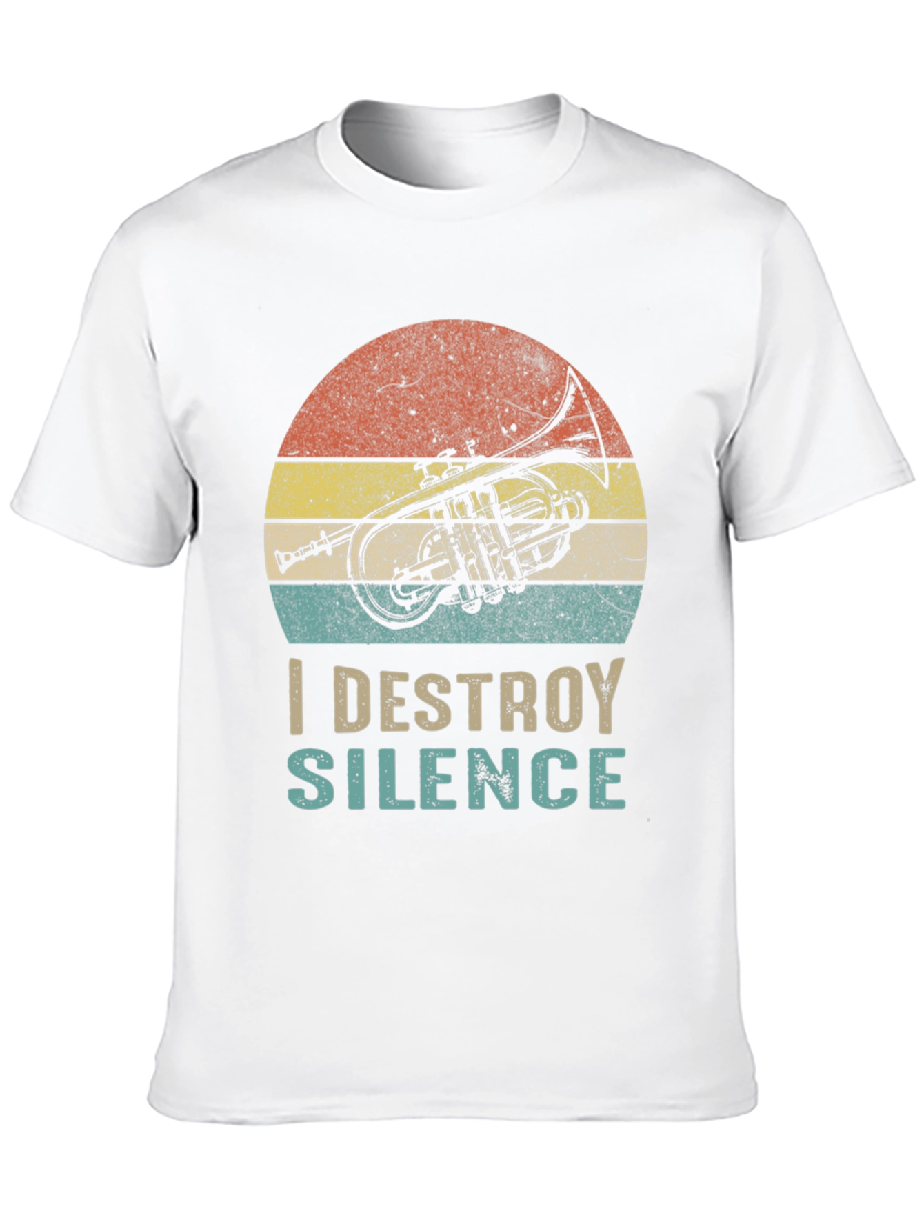 I Destroy Silence T-Shirt Trumpet Player Tee