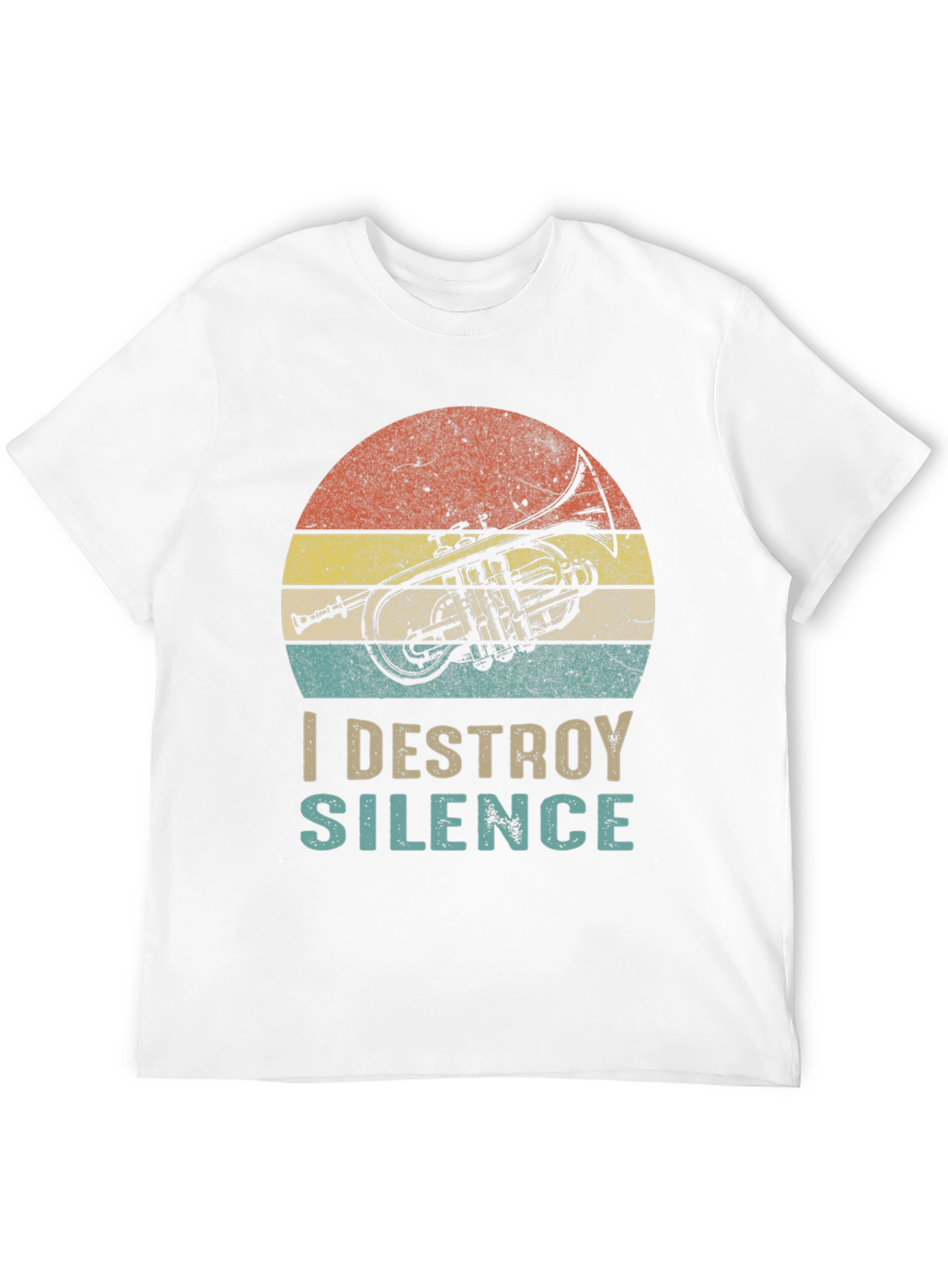 I Destroy Silence T-Shirt Trumpet Player Tee
