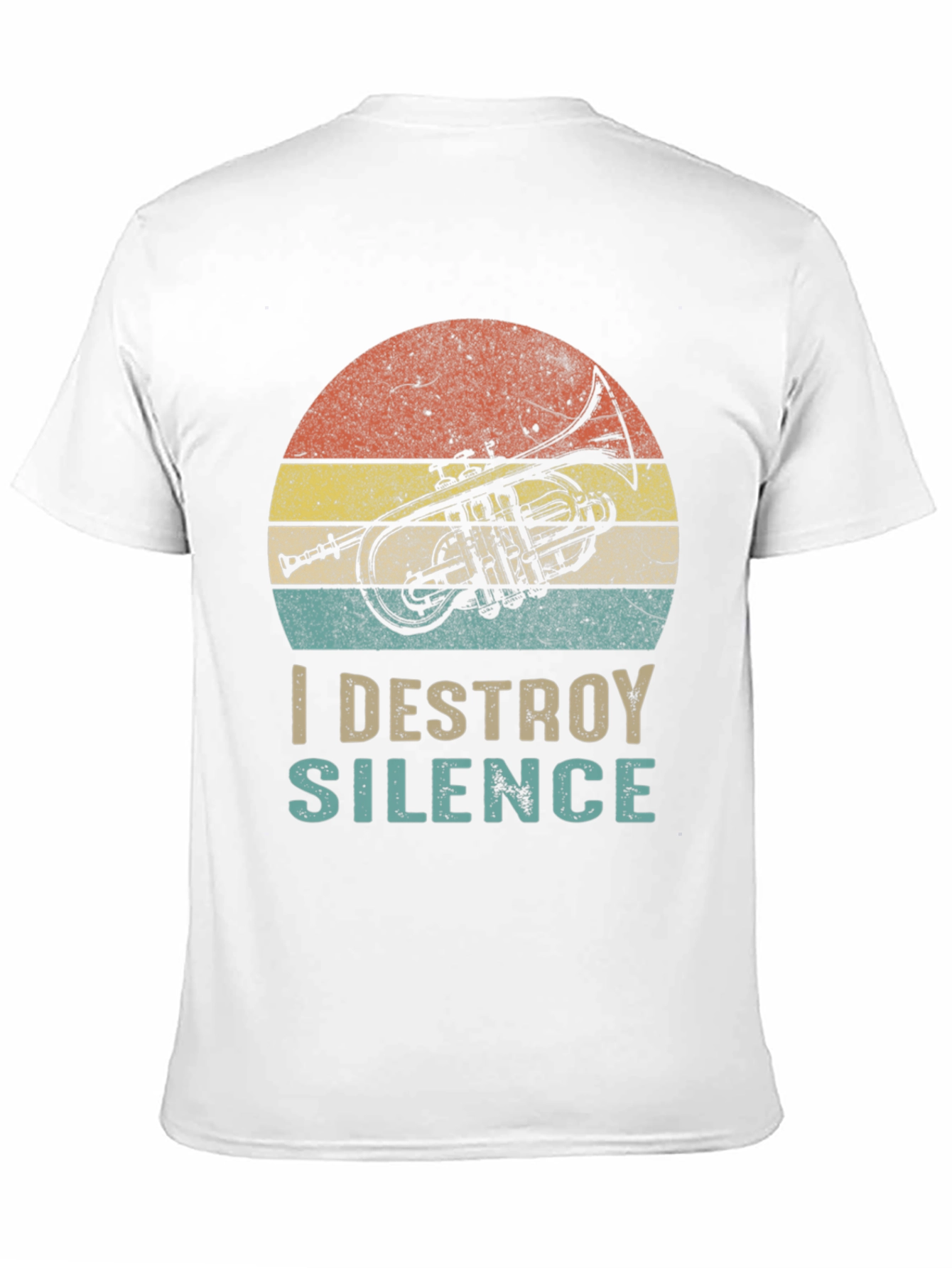 I Destroy Silence T-Shirt Trumpet Player Tee