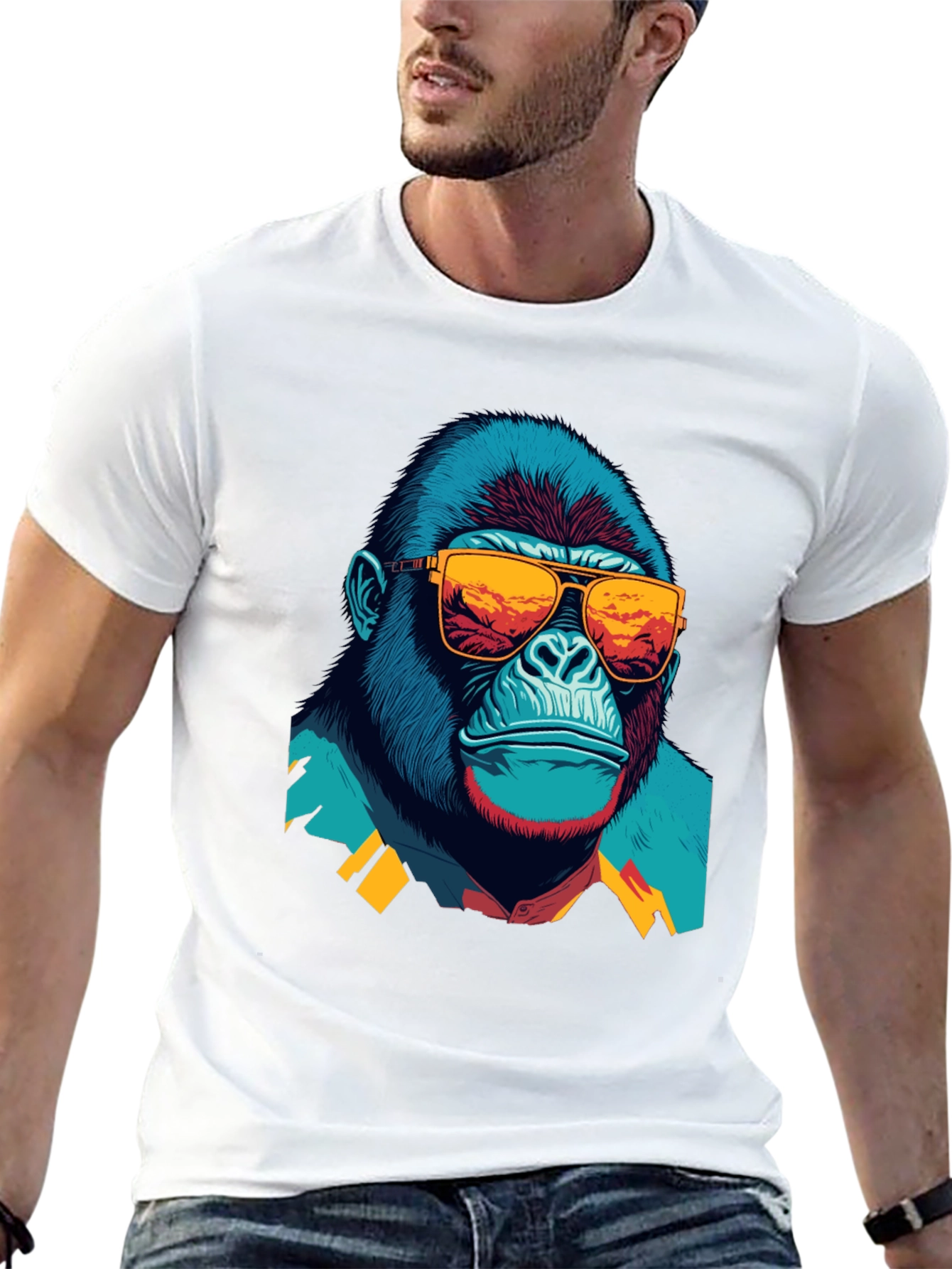 Cool Gorilla Graphic T-Shirt