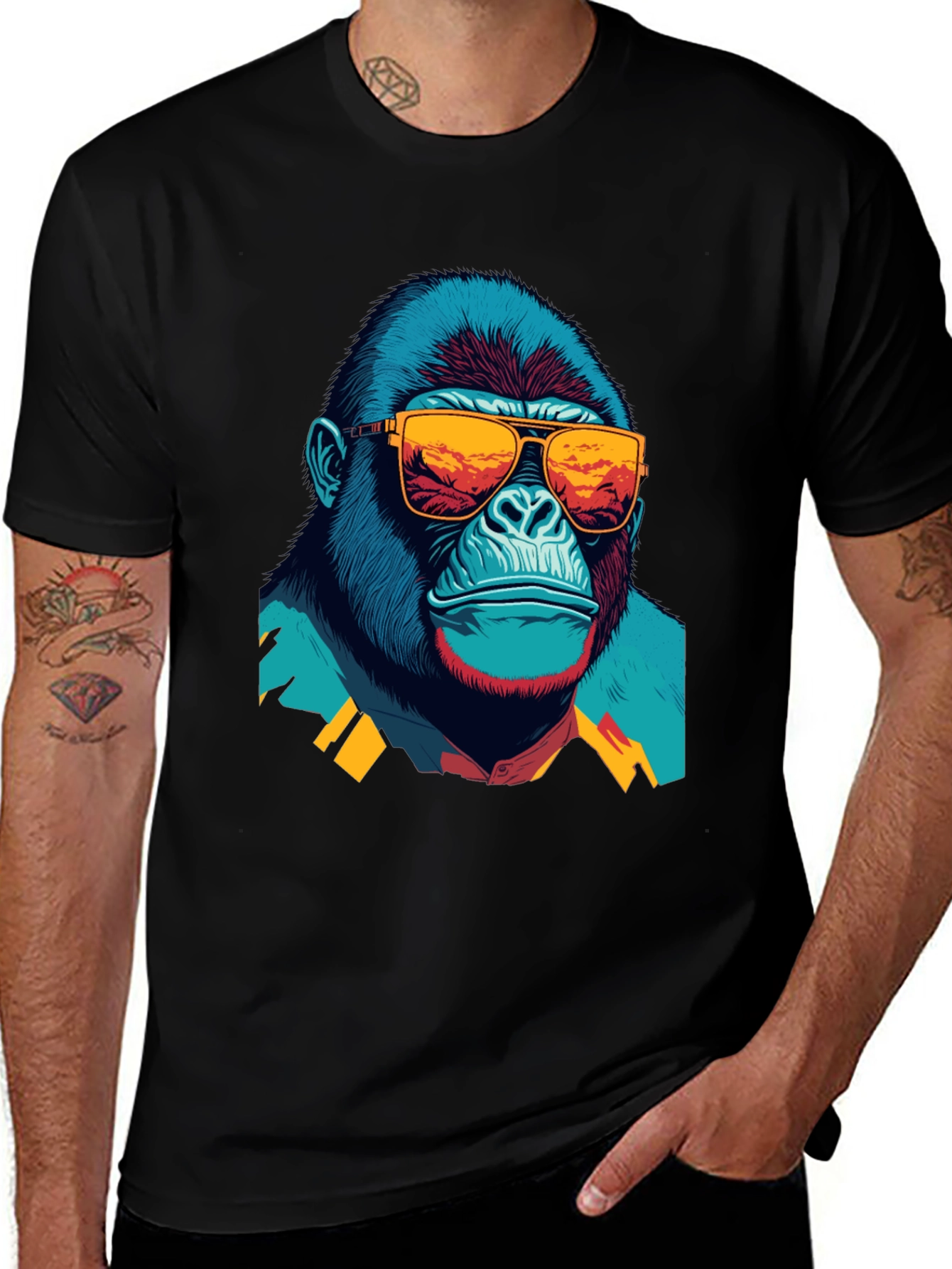 Cool Gorilla Graphic T-Shirt