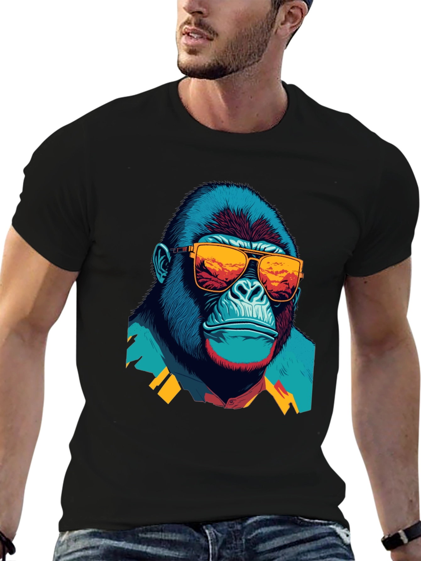 Cool Gorilla Graphic T-Shirt