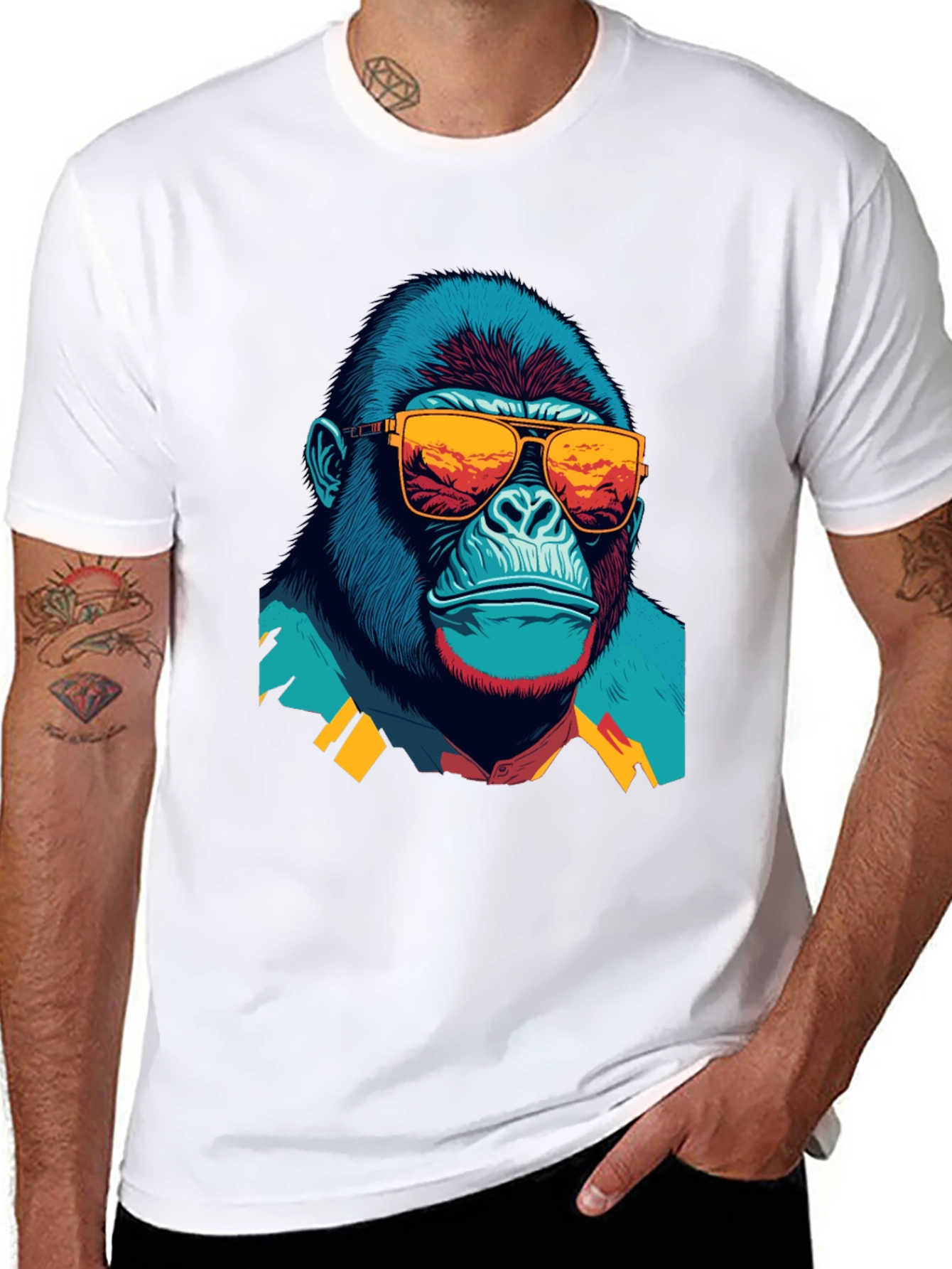 Cool Gorilla Graphic T-Shirt