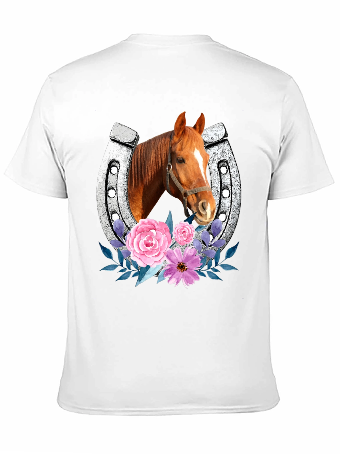 Horse & Horseshoe Floral Tee