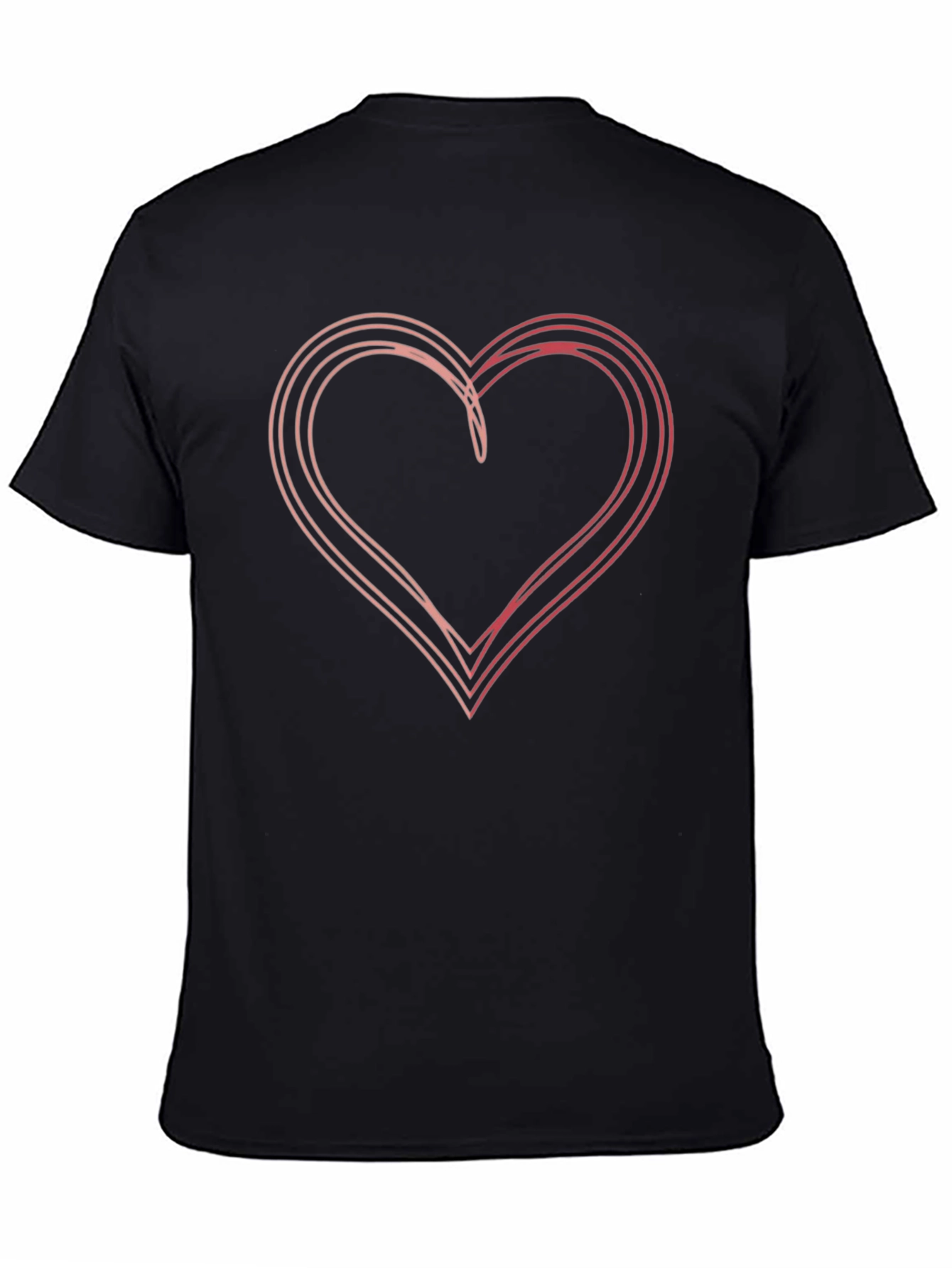Heart Graphic Black T-Shirt - Modern Love