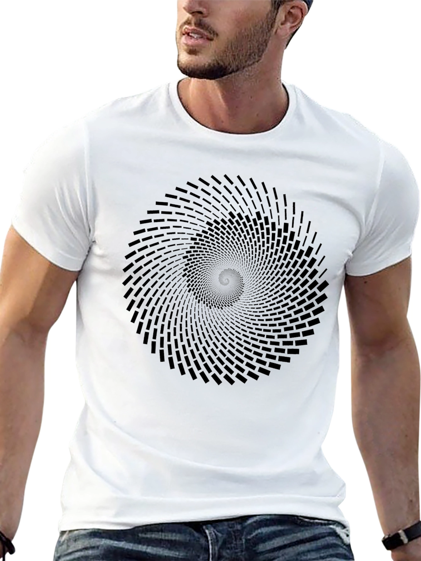 Hypnotic Vortex Black T-Shirt