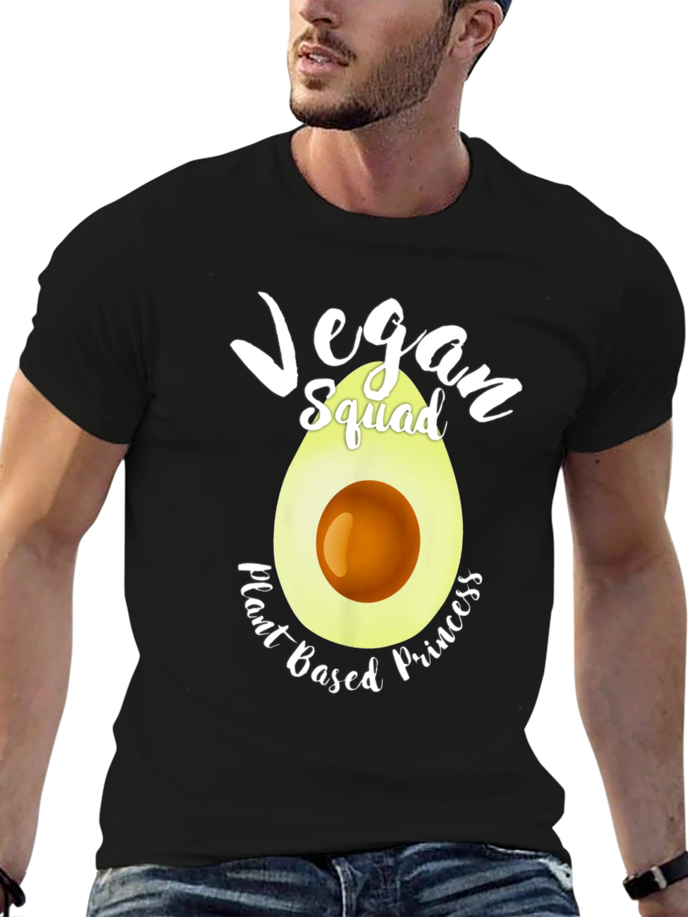 Vegan Squad Avocado Graphic T-Shirt