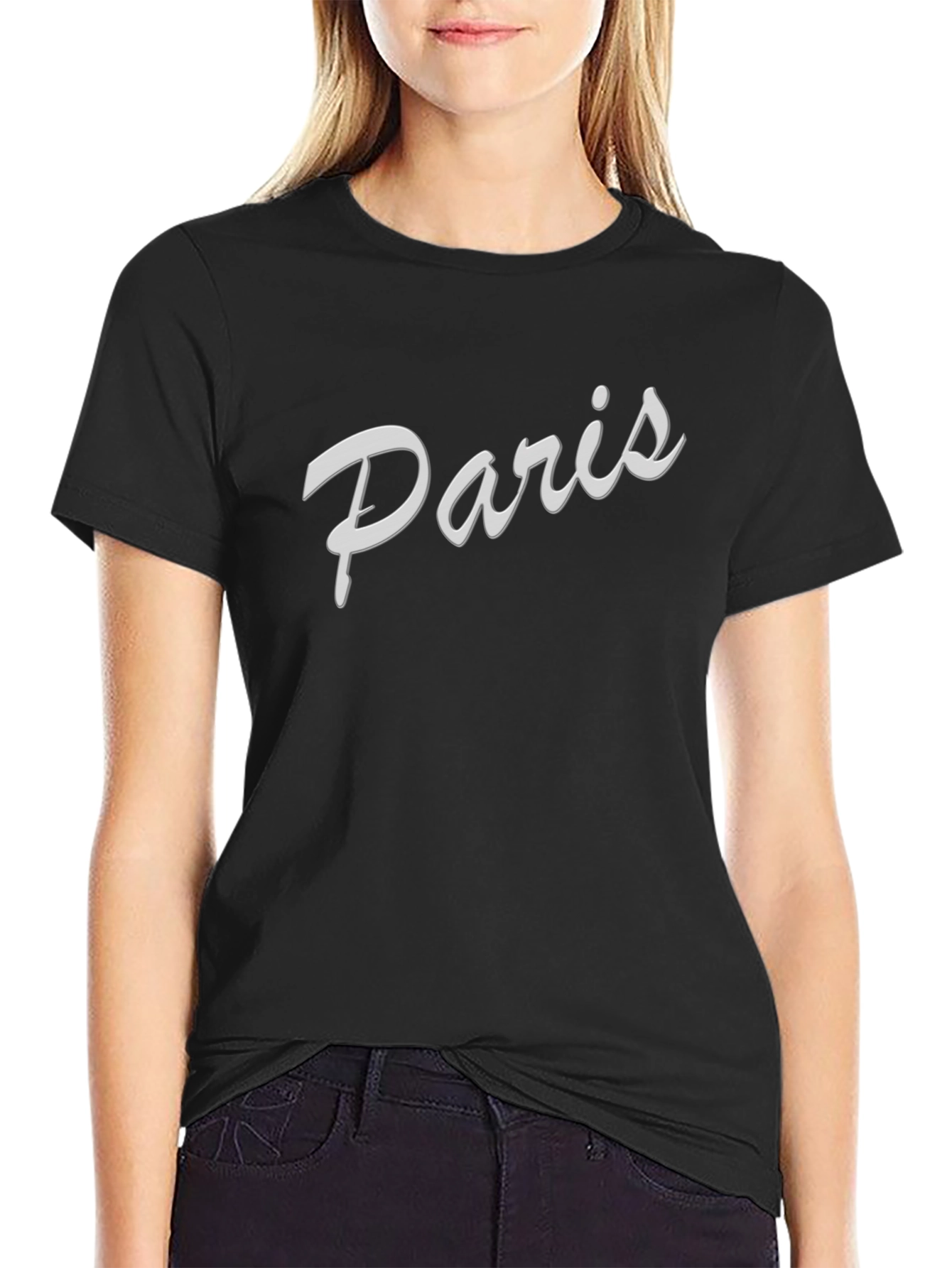 Paris Graphic Tee - Stylish Black T-Shirt