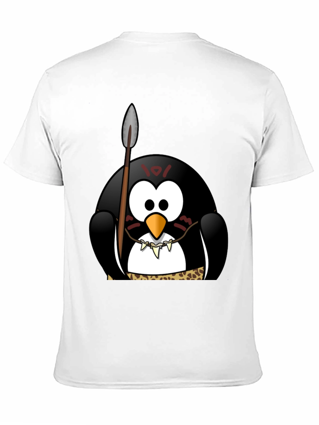 Tribal Penguin Graphic T-Shirt - Black Cotton Tee