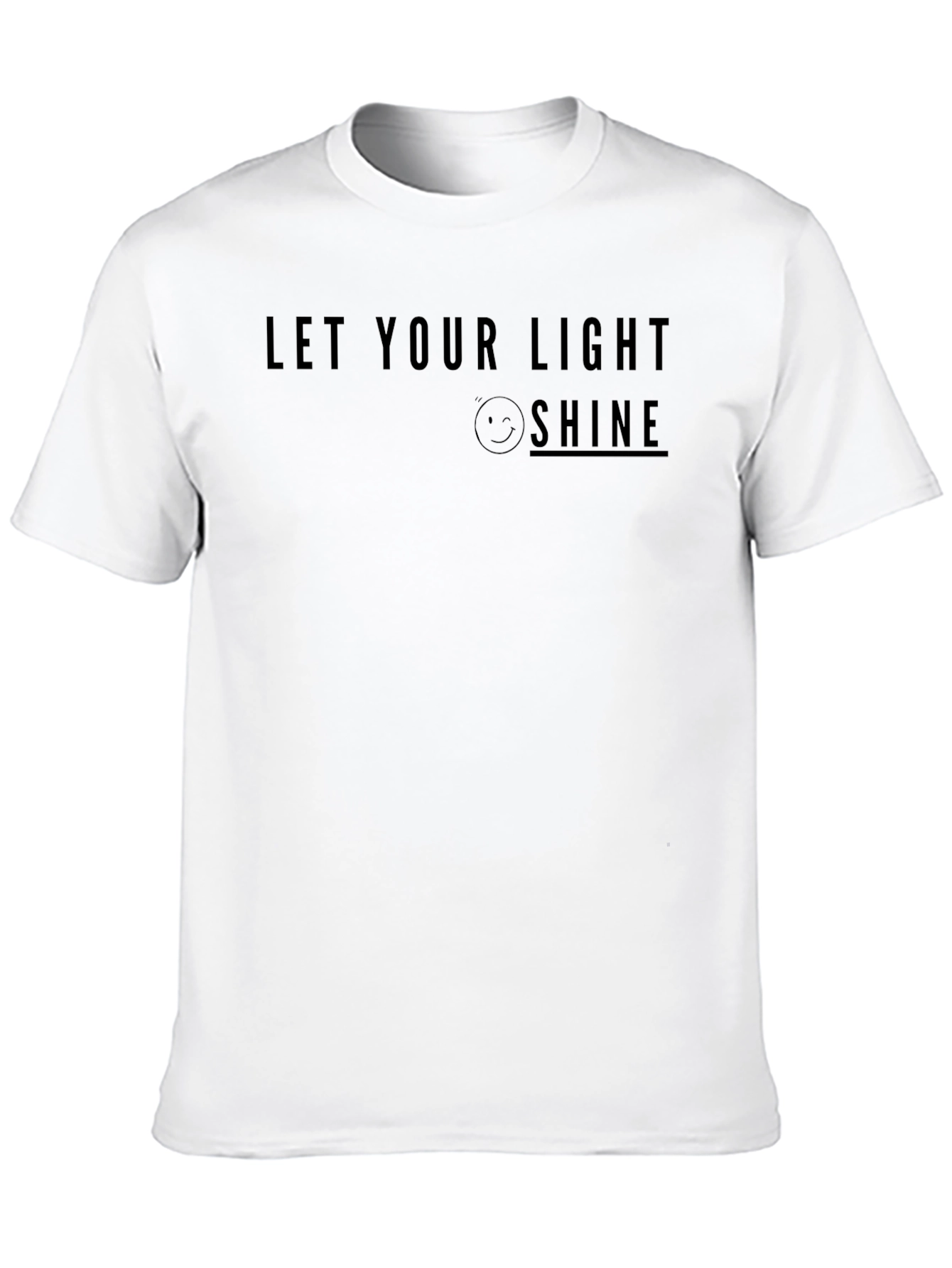 Let Your Light Shine Black Graphic Tee