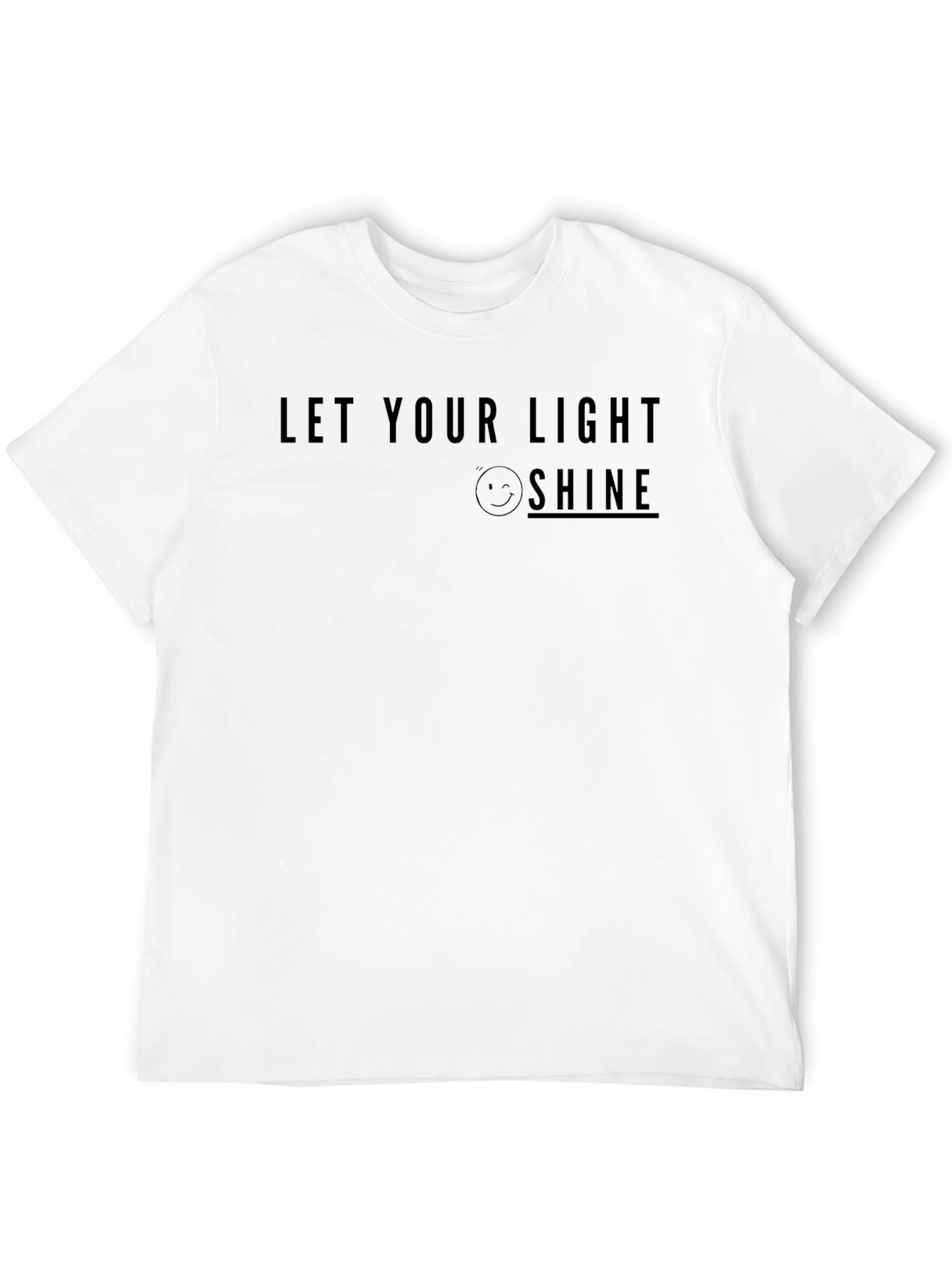 Let Your Light Shine Black Graphic Tee