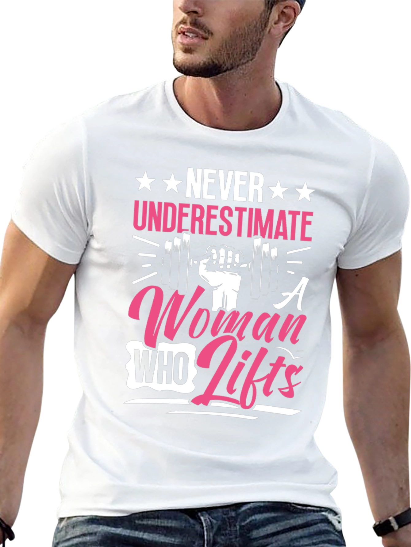 Never Underestimate A Woman Who Lifts T-Shirt