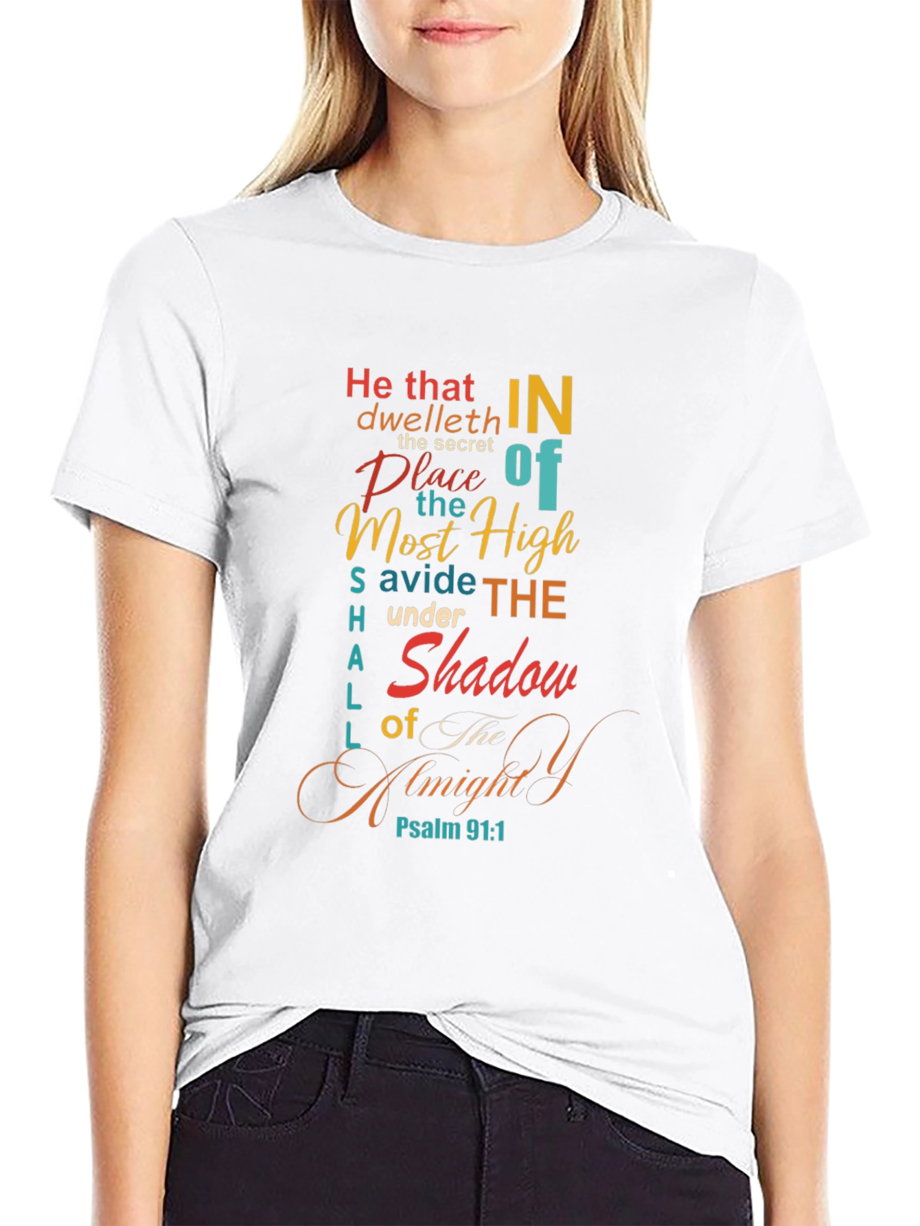 Psalm 91:1 Graphic Tee - He That Dwelleth