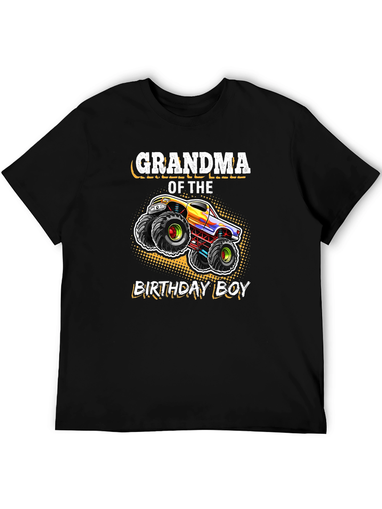 Grandma of the Birthday Boy Monster Truck T-Shirt