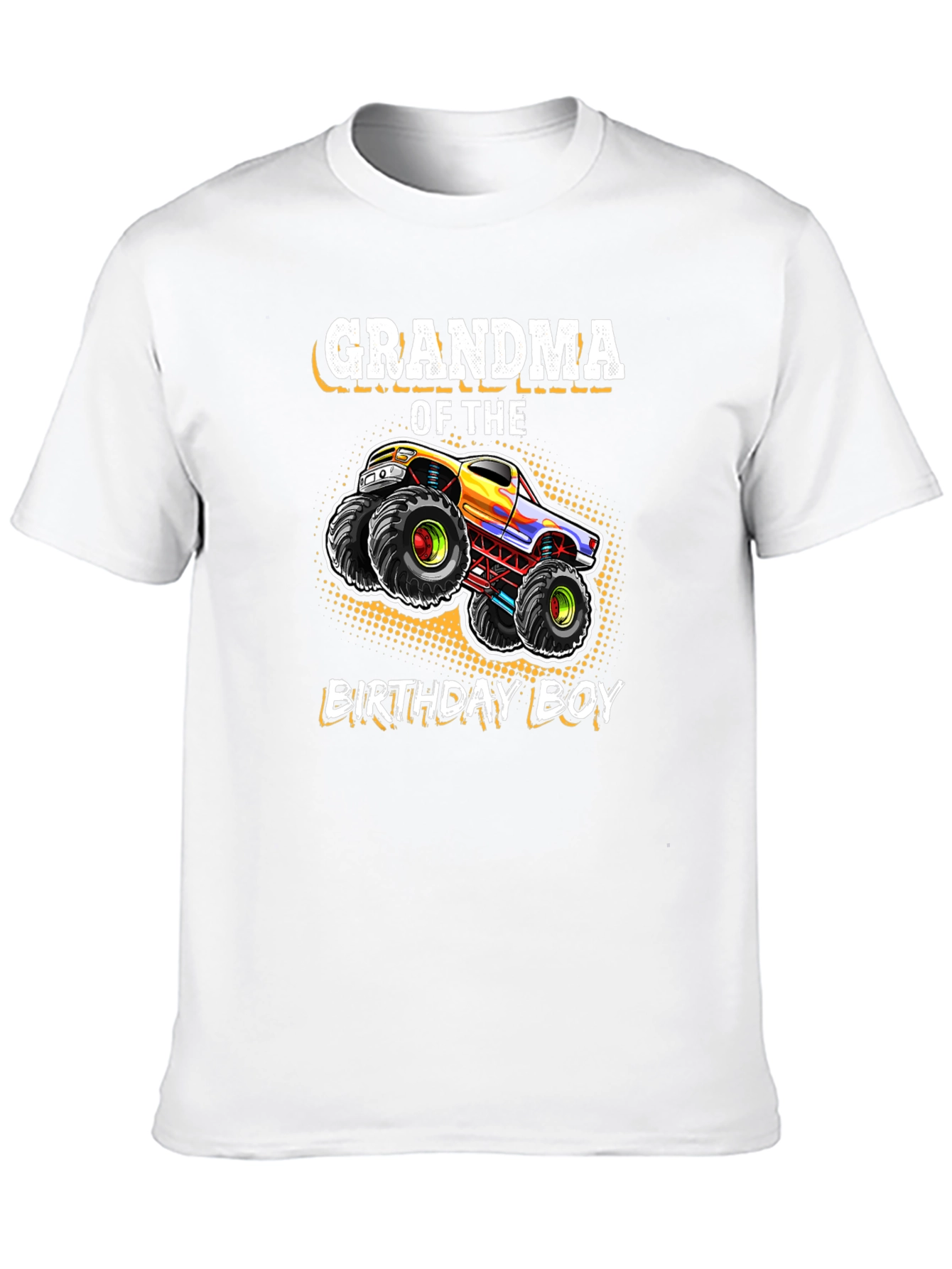 Grandma of the Birthday Boy Monster Truck T-Shirt