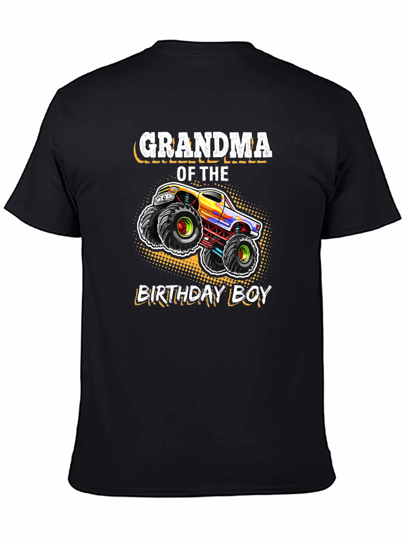 Grandma of the Birthday Boy Monster Truck T-Shirt
