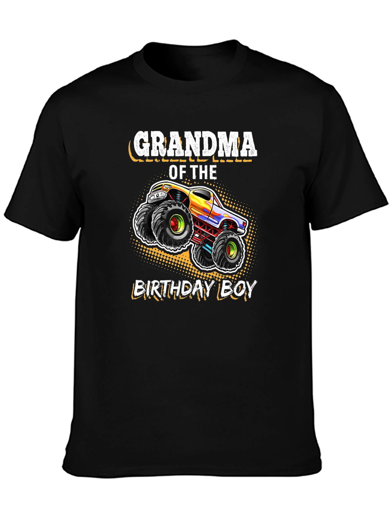 Grandma of the Birthday Boy Monster Truck T-Shirt