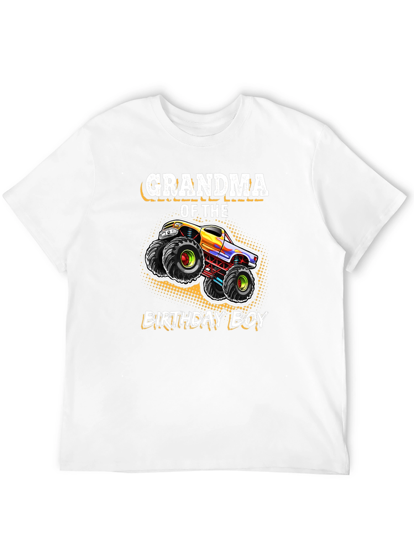 Grandma of the Birthday Boy Monster Truck T-Shirt