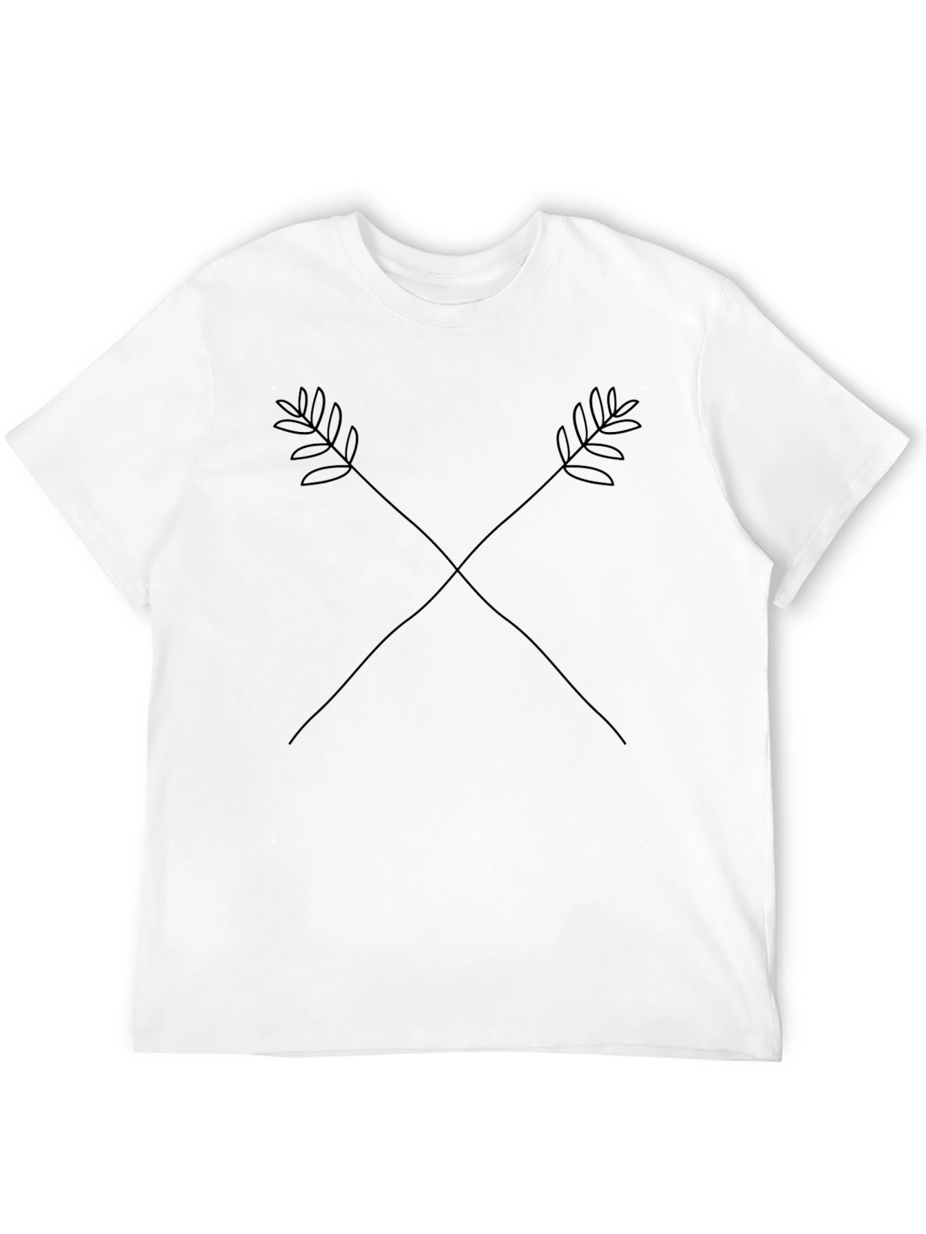Minimalist Arrow Graphic Black T-Shirt
