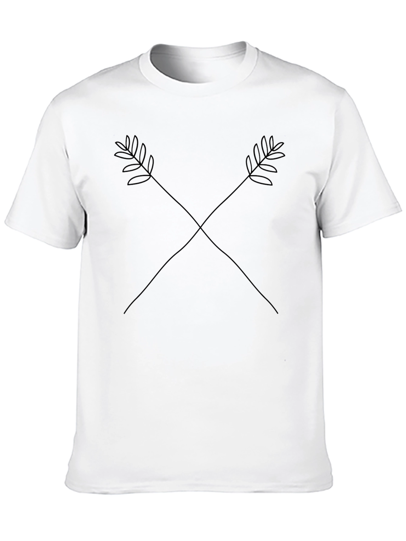 Minimalist Arrow Graphic Black T-Shirt