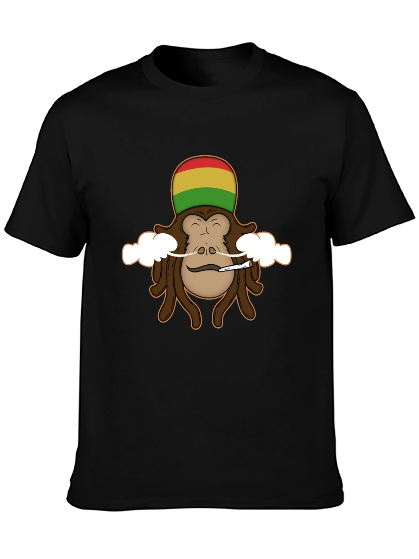 Rasta Monkey Graphic Tee - Cool Novelty Shirt