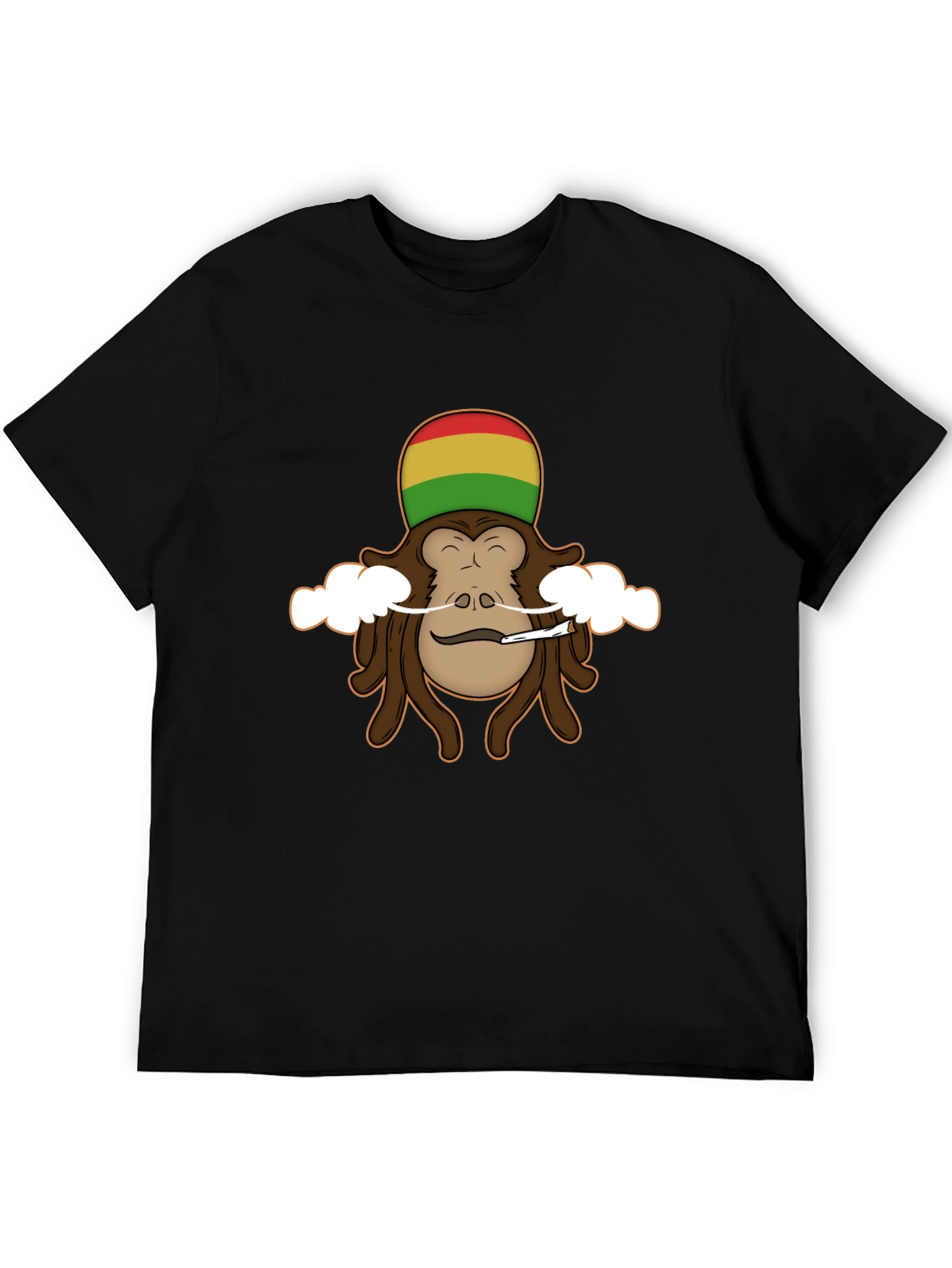 Rasta Monkey Graphic Tee - Cool Novelty Shirt