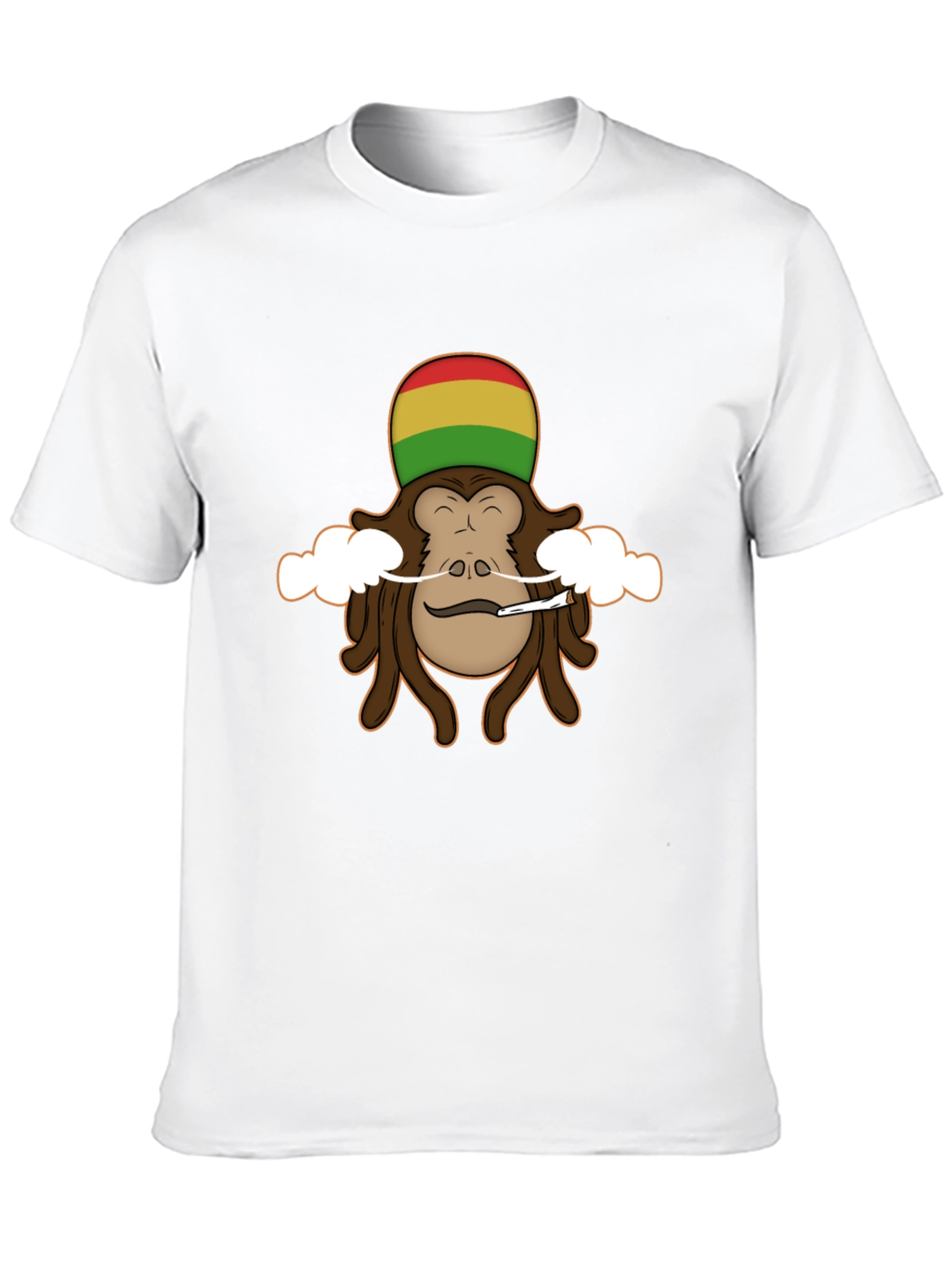 Rasta Monkey Graphic Tee - Cool Novelty Shirt