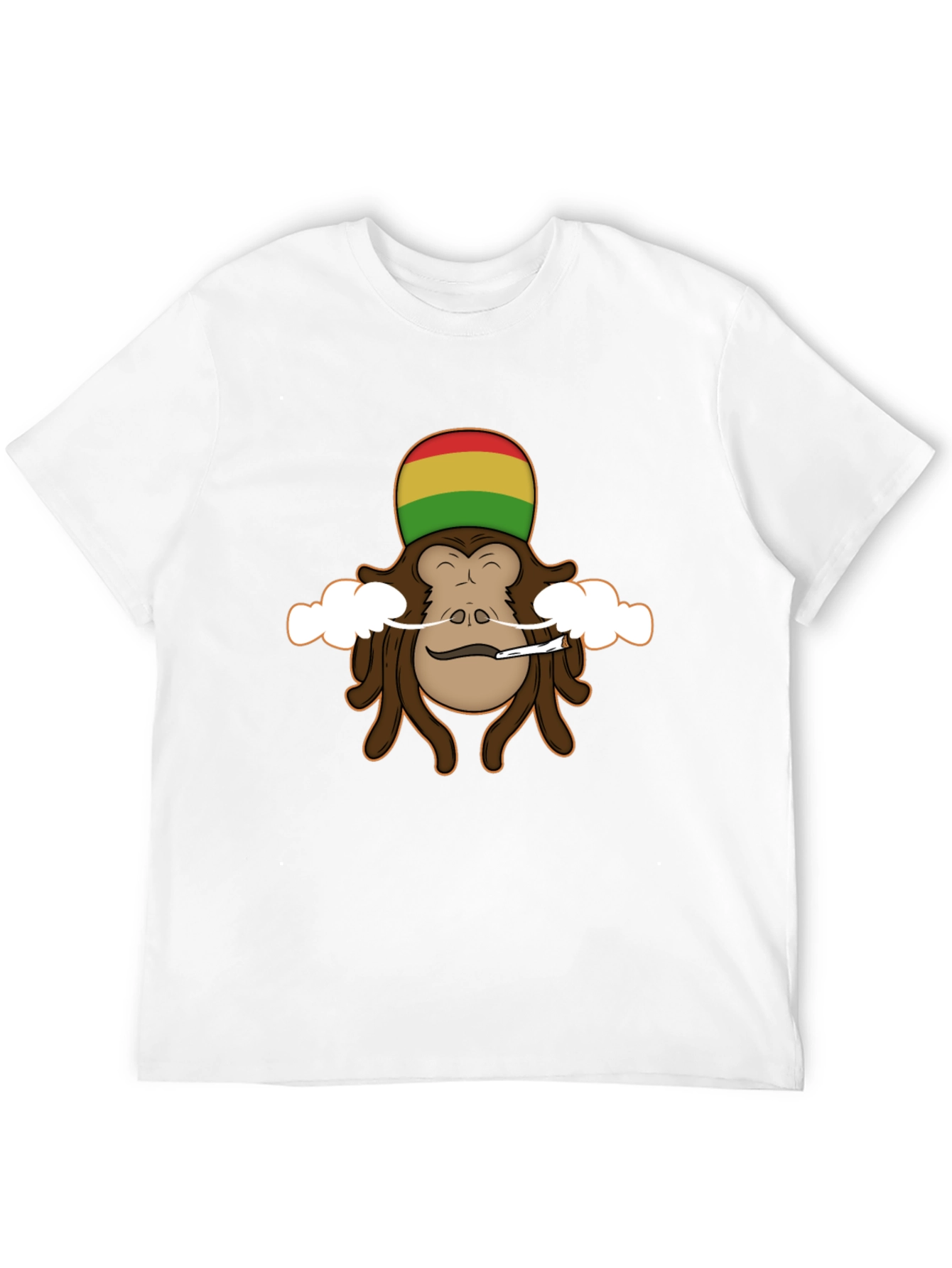 Rasta Monkey Graphic Tee - Cool Novelty Shirt