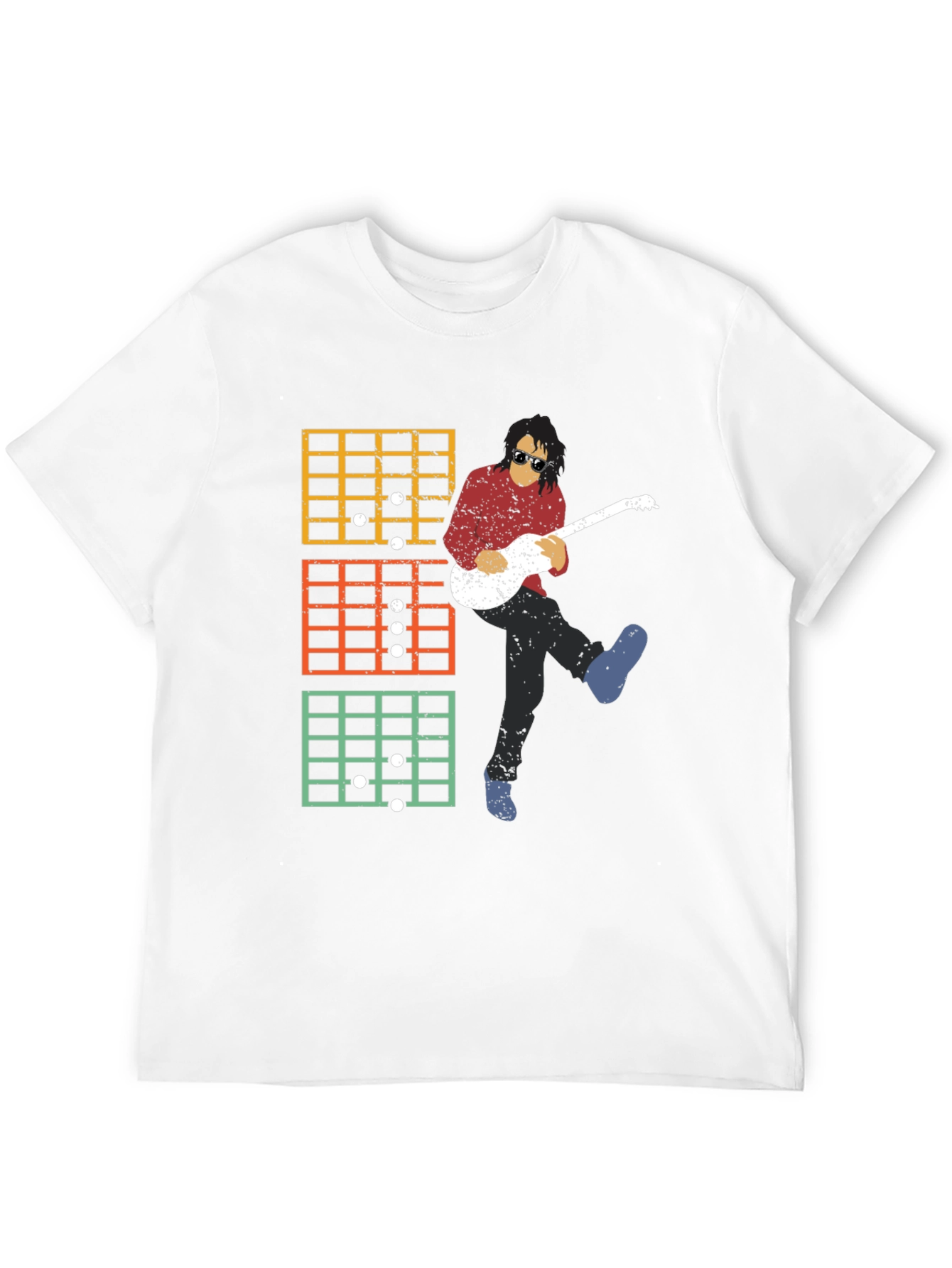 Guitar Chords Graphic Tee - Black Unisex T-Shirt