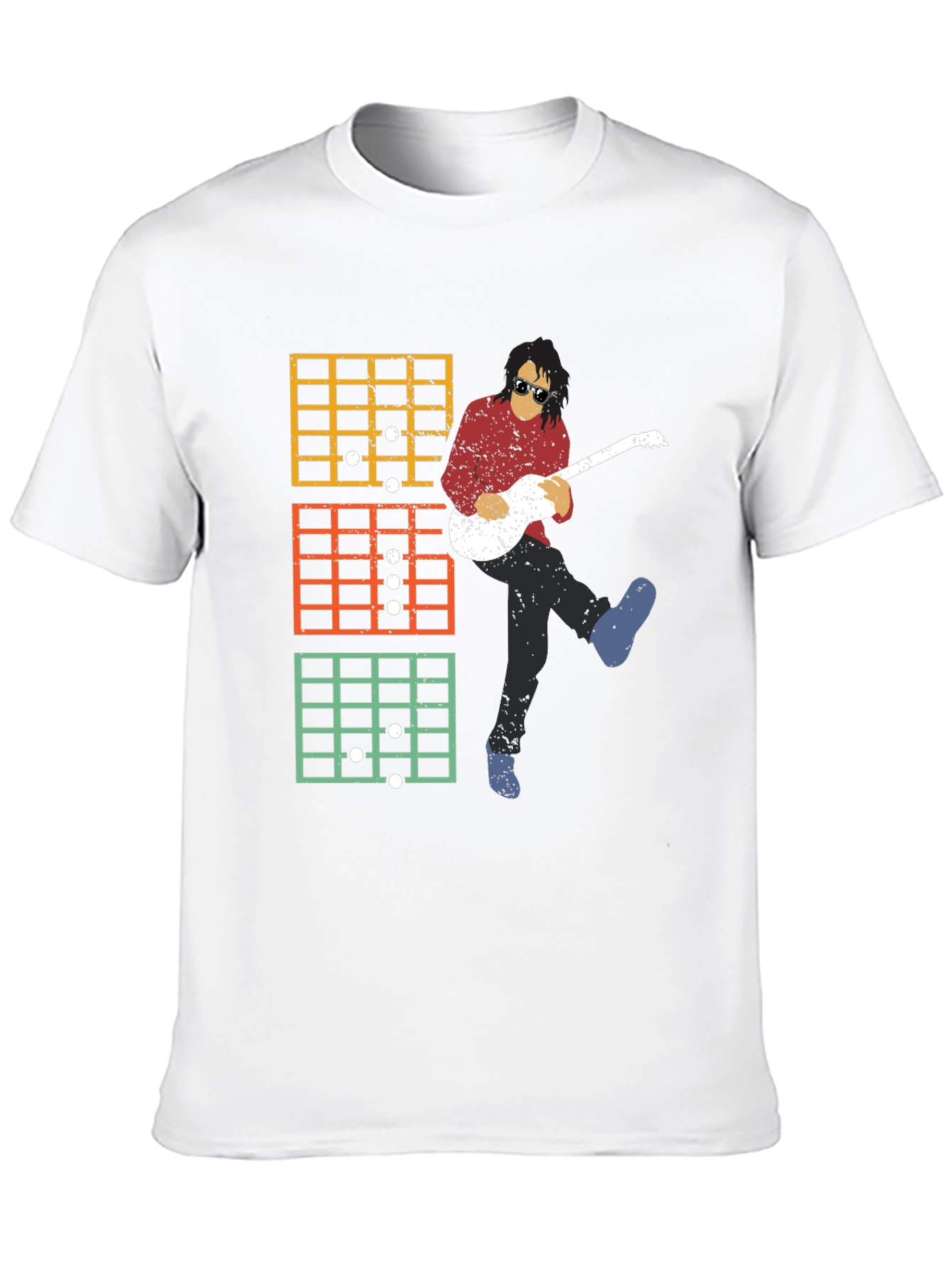 Guitar Chords Graphic Tee - Black Unisex T-Shirt