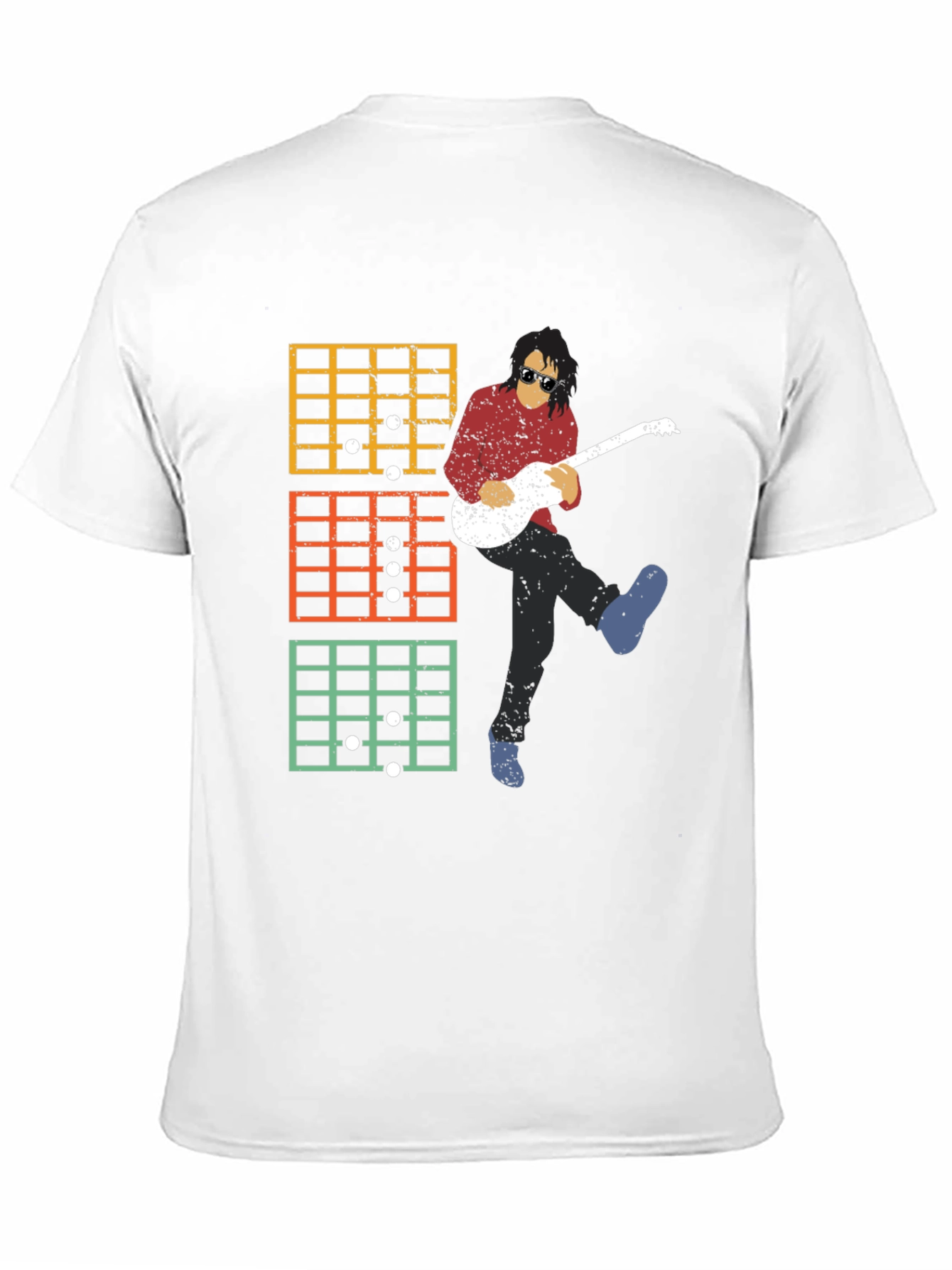 Guitar Chords Graphic Tee - Black Unisex T-Shirt