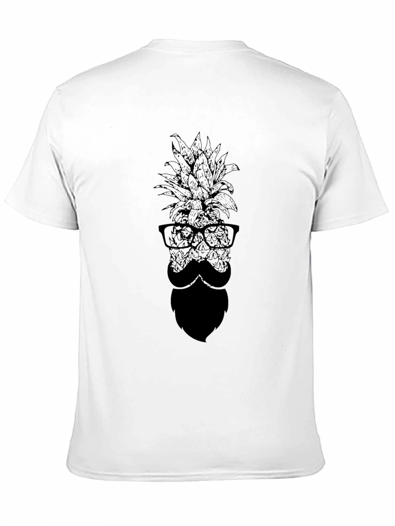 Mens Black Pineapple Graphic Tee