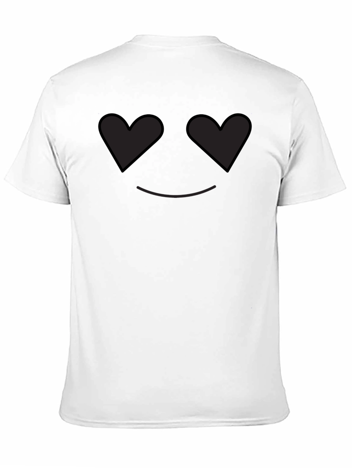 Heart Eyes Emoji T-Shirt -  Black