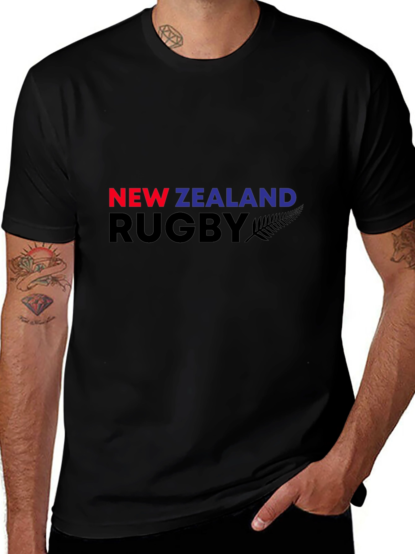 New Zealand Rugby Black T-Shirt