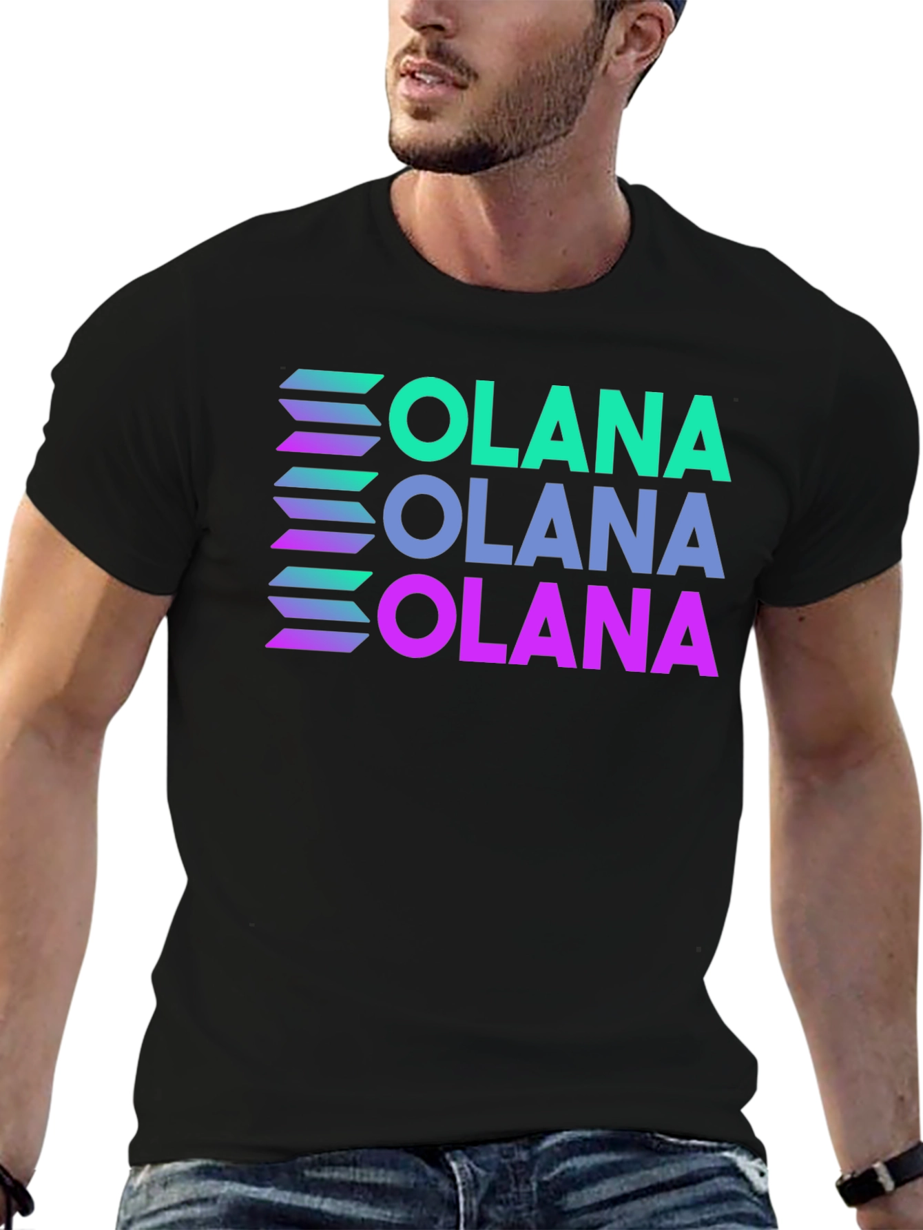 Solana T-Shirt Crypto Black Tee