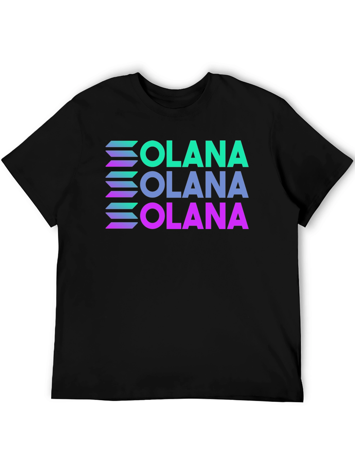 Solana T-Shirt Crypto Black Tee