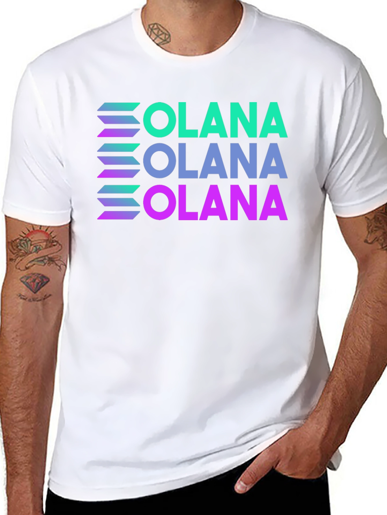 Solana T-Shirt Crypto Black Tee