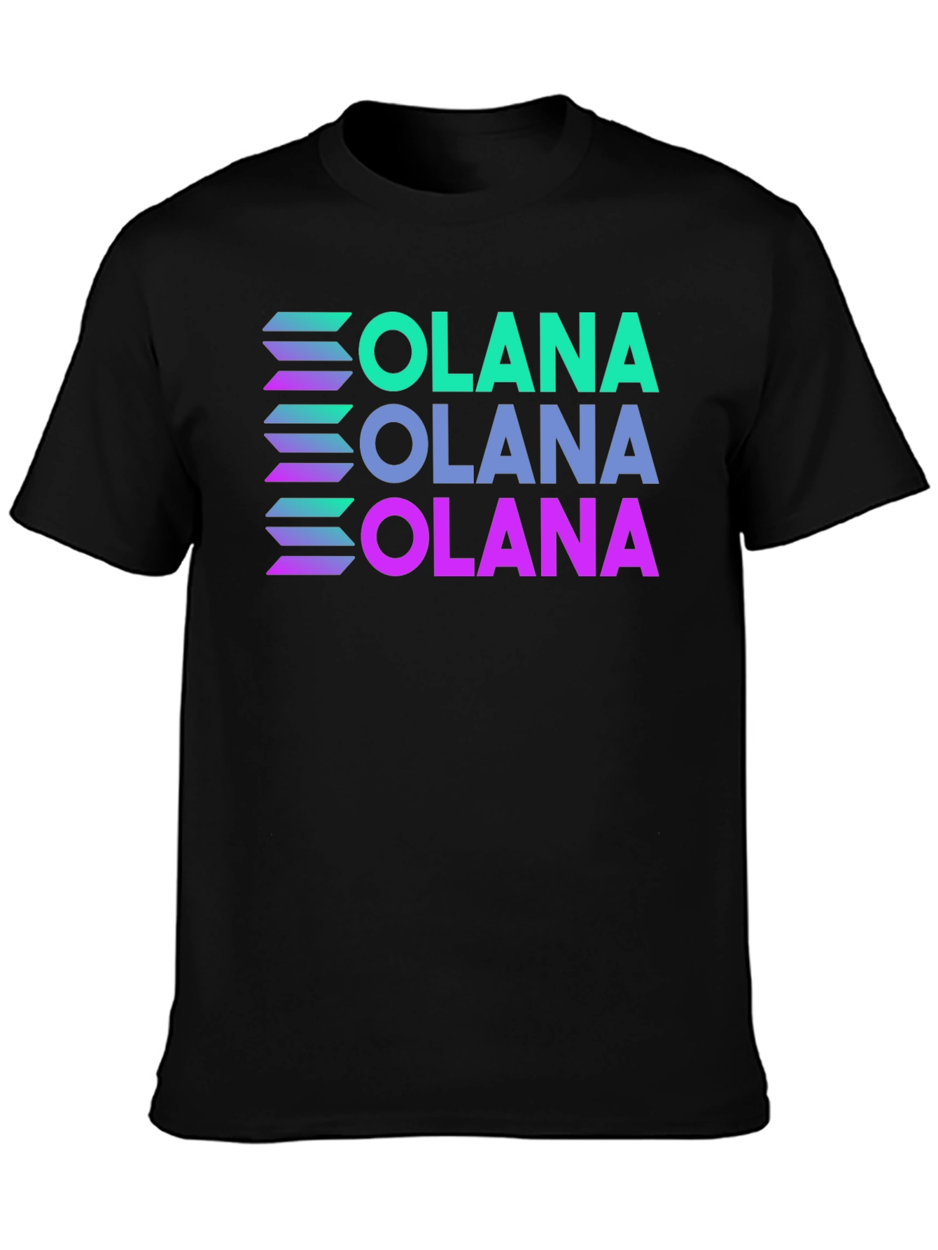 Solana T-Shirt Crypto Black Tee