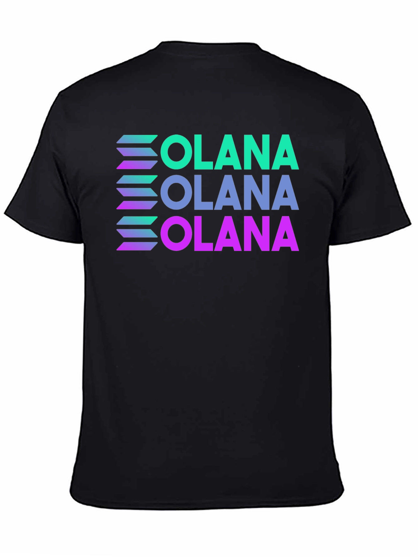 Solana T-Shirt Crypto Black Tee