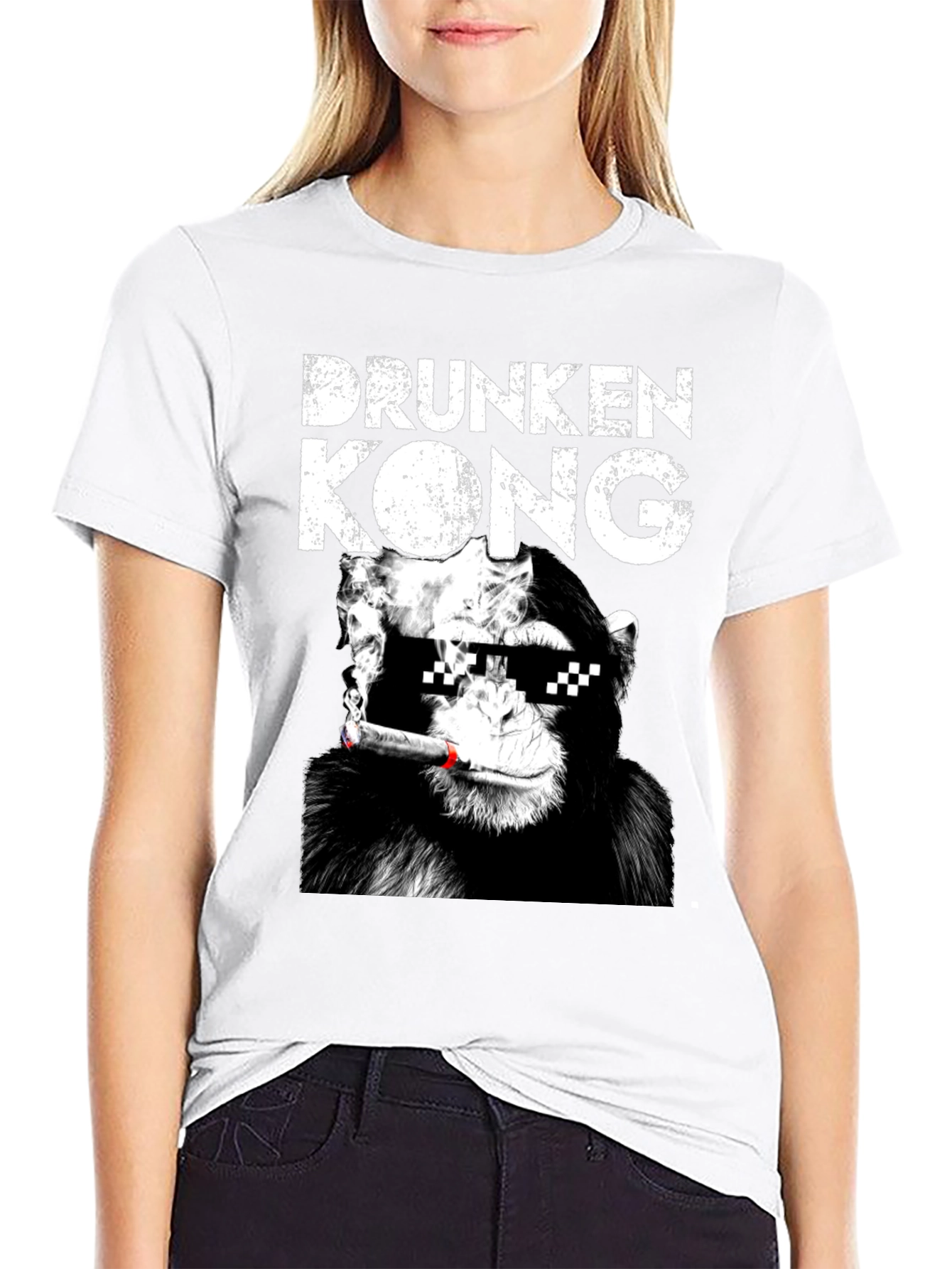 Drunken Kong Graphic Tee - Funny Monkey T-Shirt