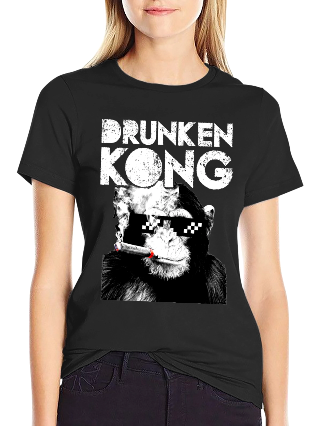 Drunken Kong Graphic Tee - Funny Monkey T-Shirt
