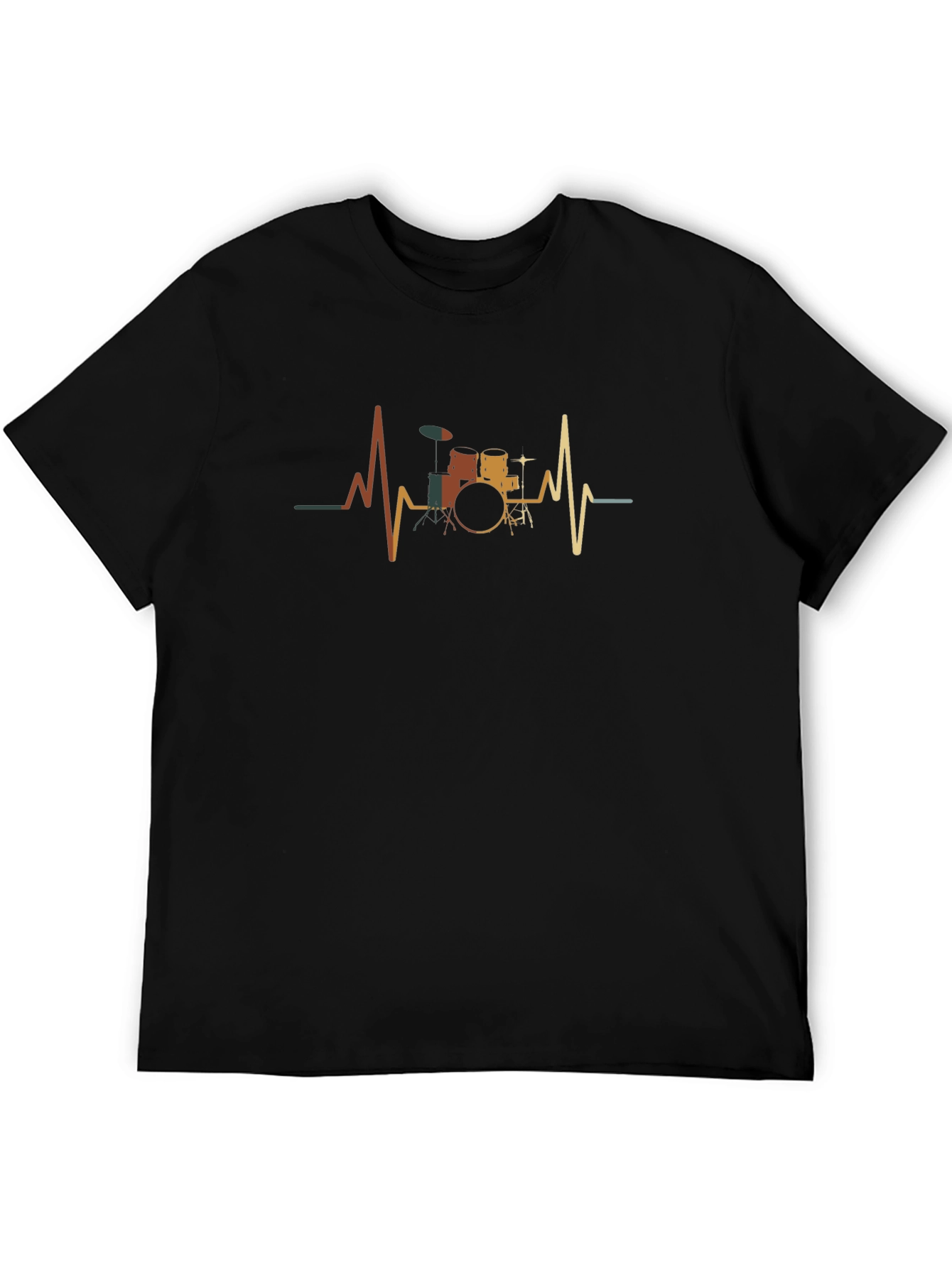 Drum Heartbeat T-Shirt - Musician Graphic Tee