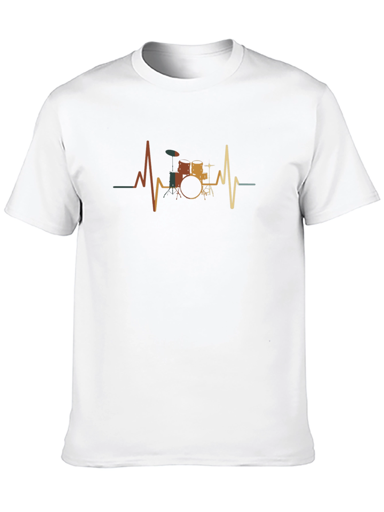 Drum Heartbeat T-Shirt - Musician Graphic Tee