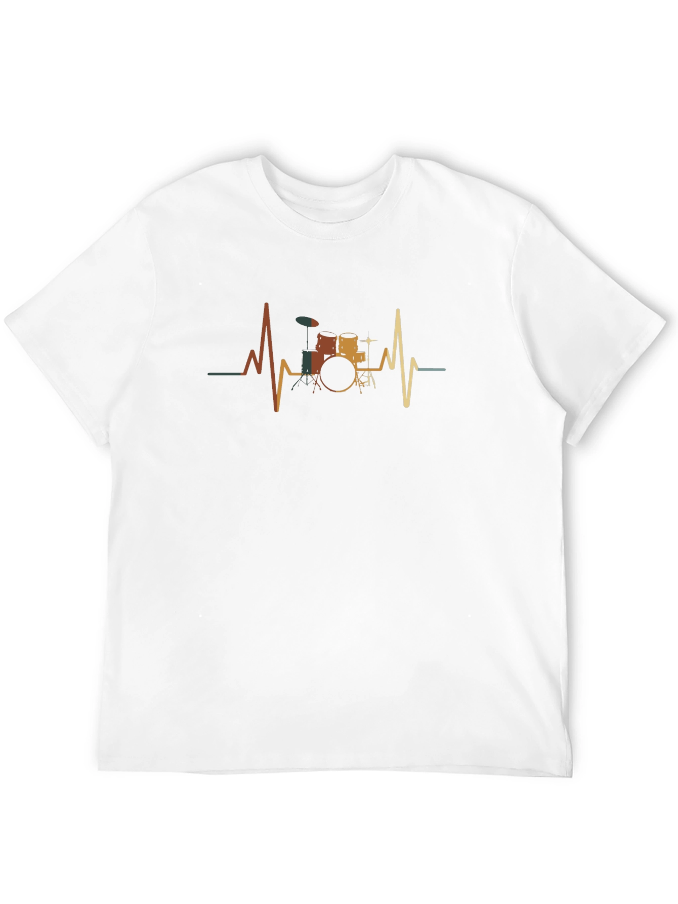 Drum Heartbeat T-Shirt - Musician Graphic Tee