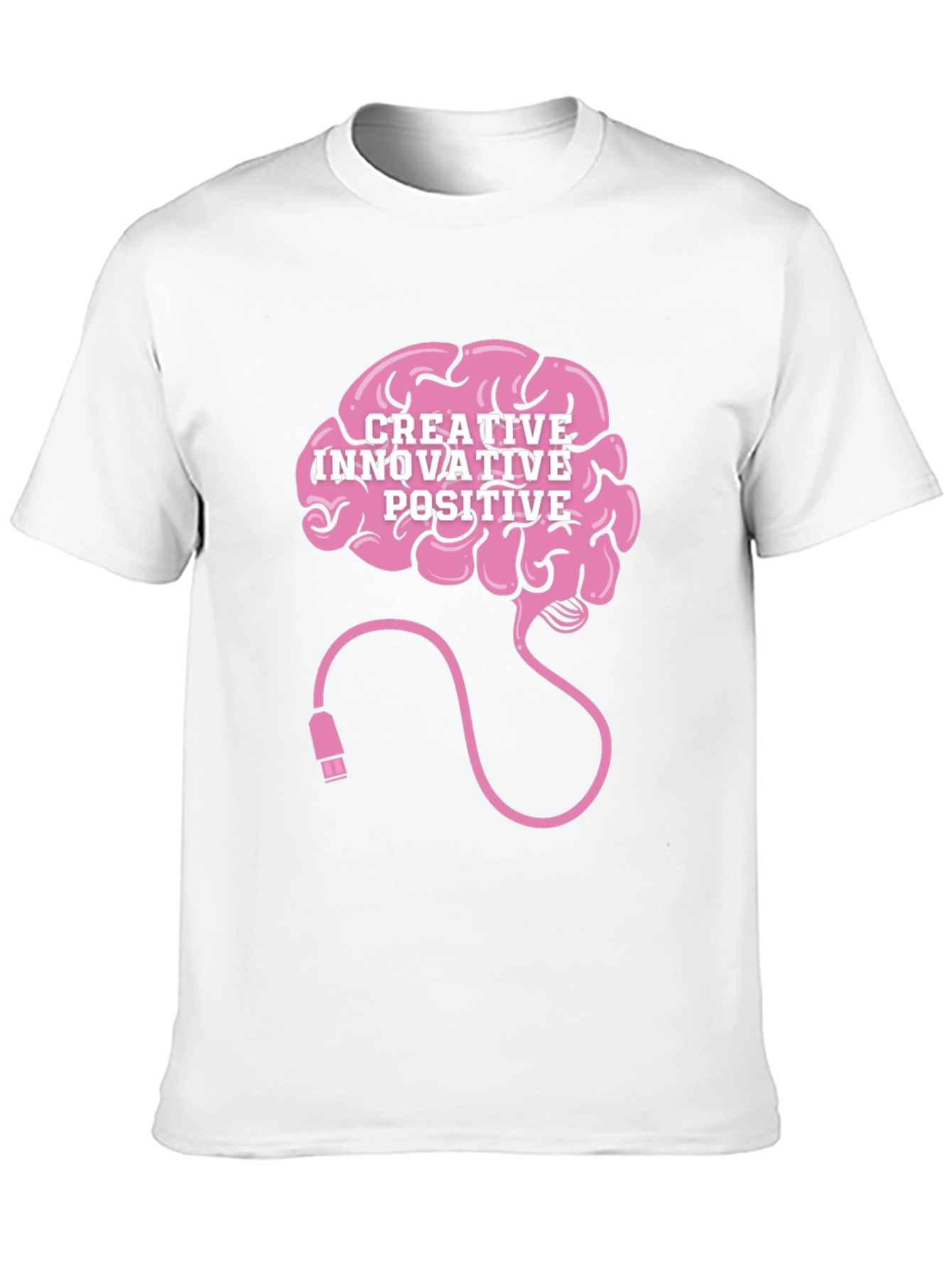 Creative Brain T-Shirt Innovative Positive Design