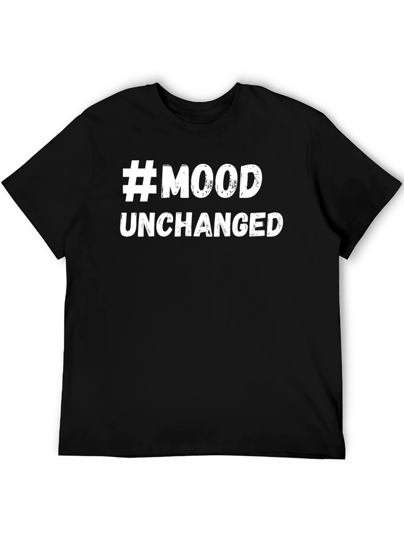 #Mood Unchanged Graphic Tee - Trendy Black T-Shirt