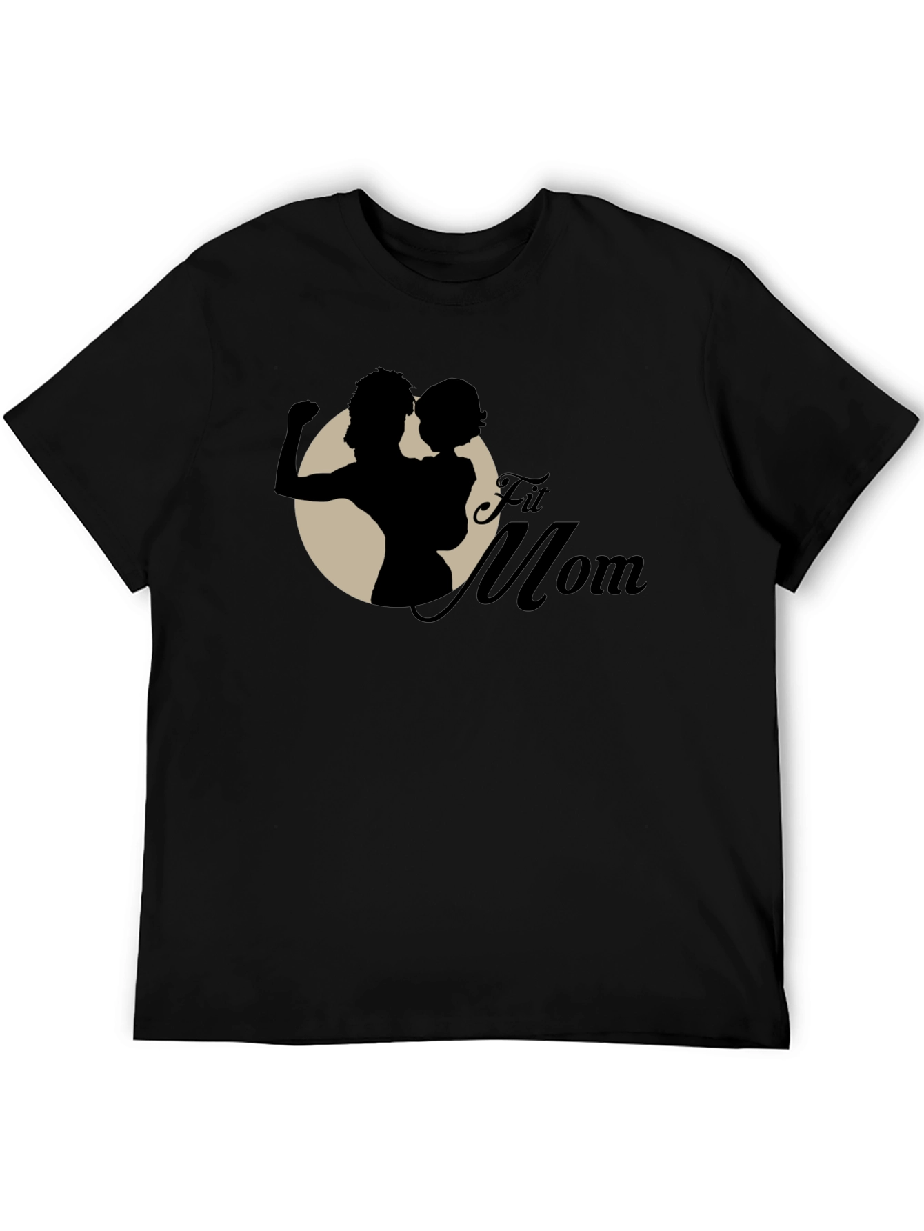 Fit Mom Graphic T-Shirt - Black