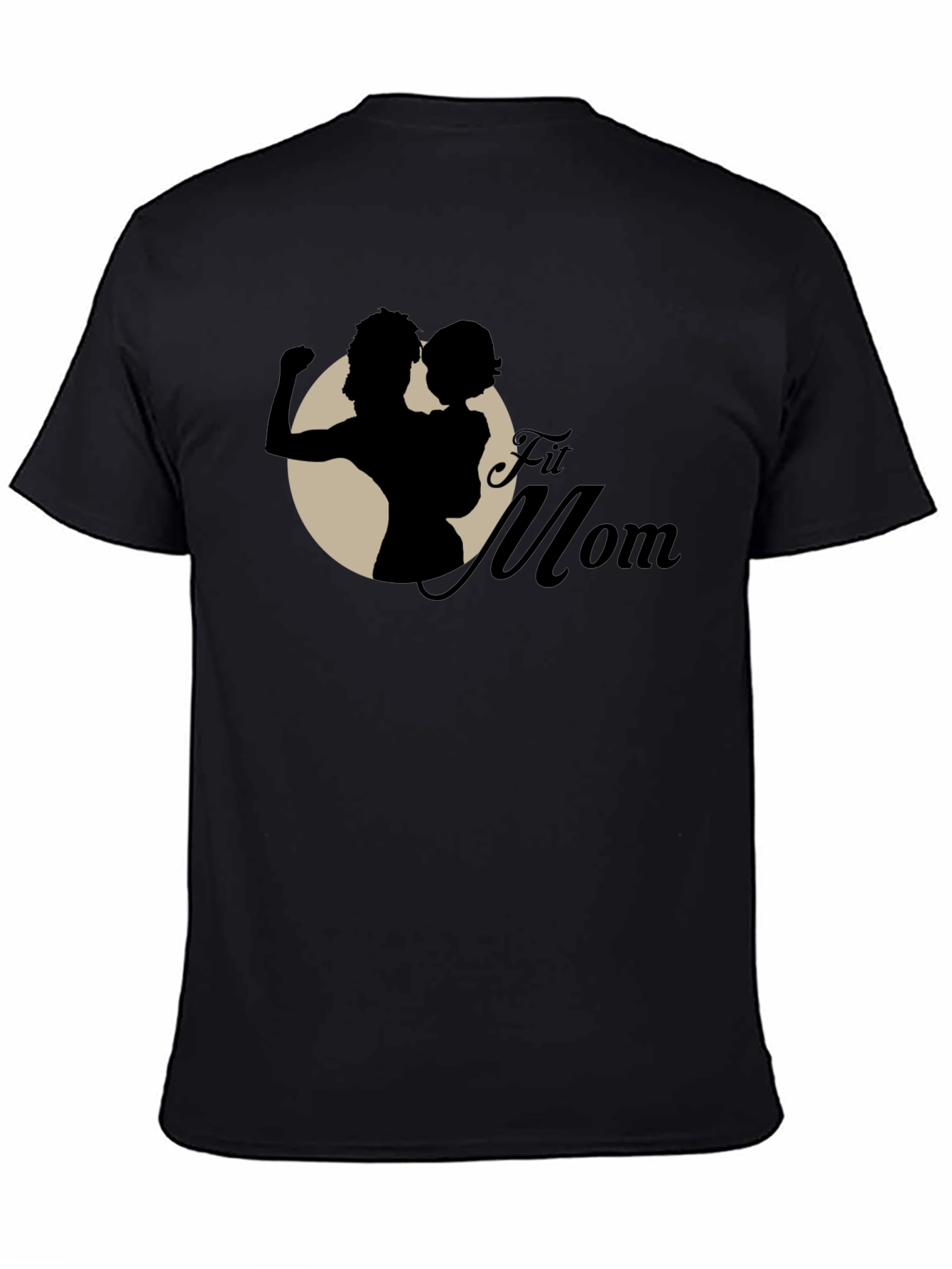 Fit Mom Graphic T-Shirt - Black