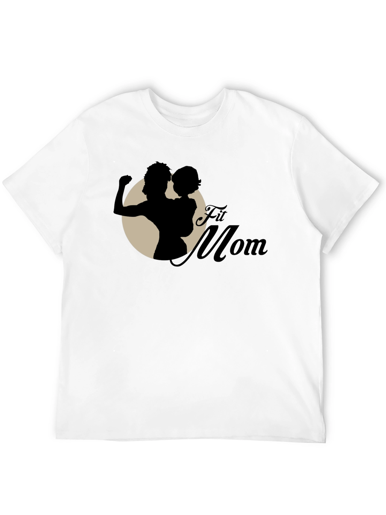 Fit Mom Graphic T-Shirt - Black