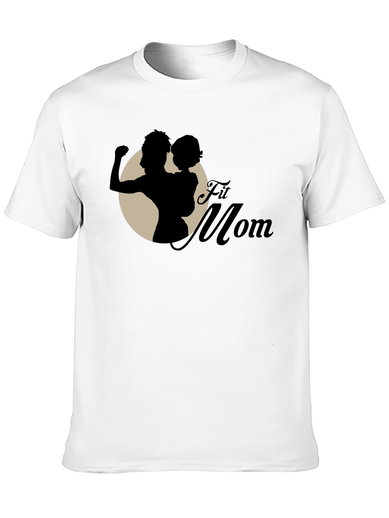 Fit Mom Graphic T-Shirt - Black